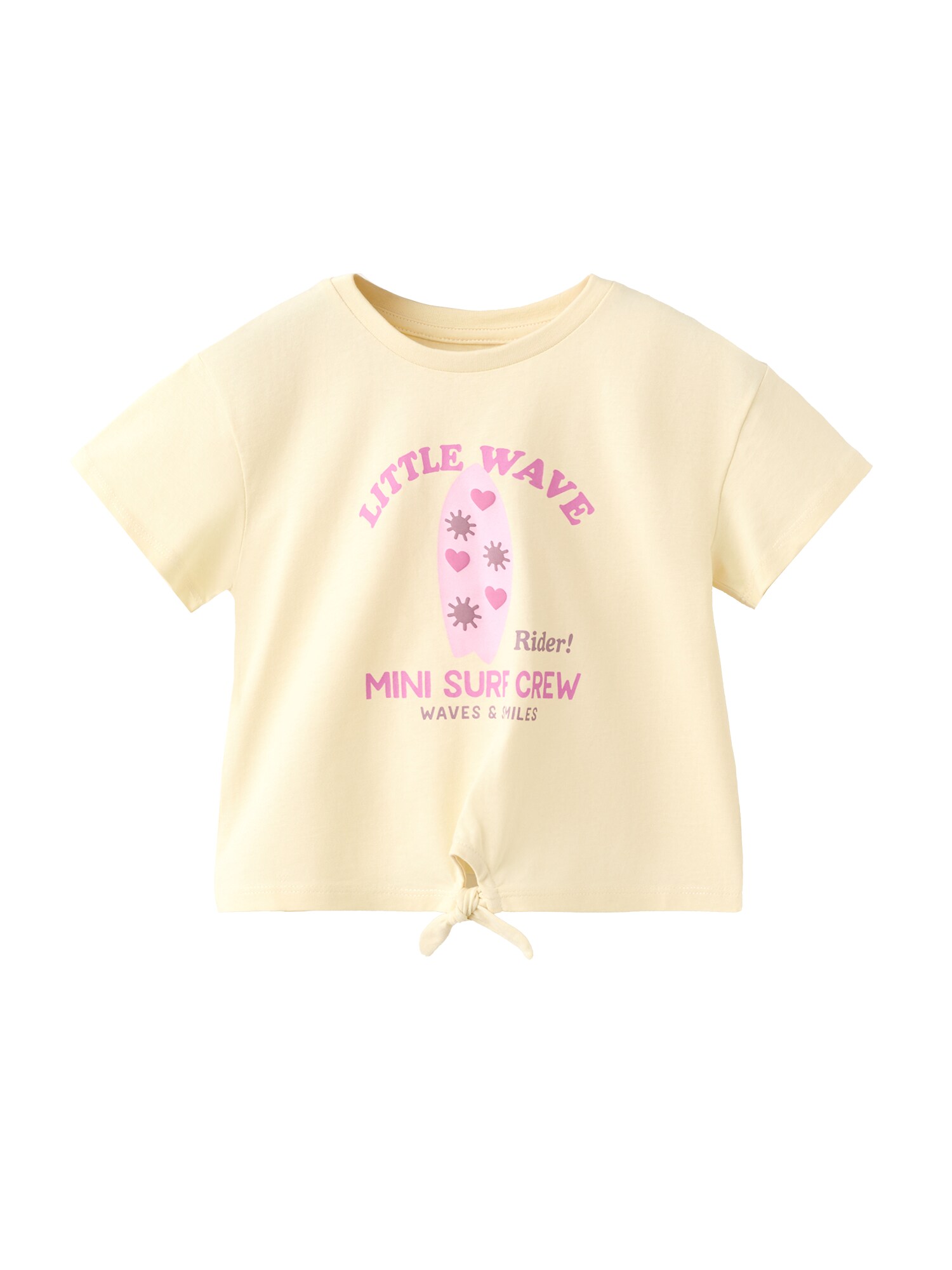 MANGO KIDS Tričko 'LITTLE'  svetložltá / ružová / purpurová / eozín