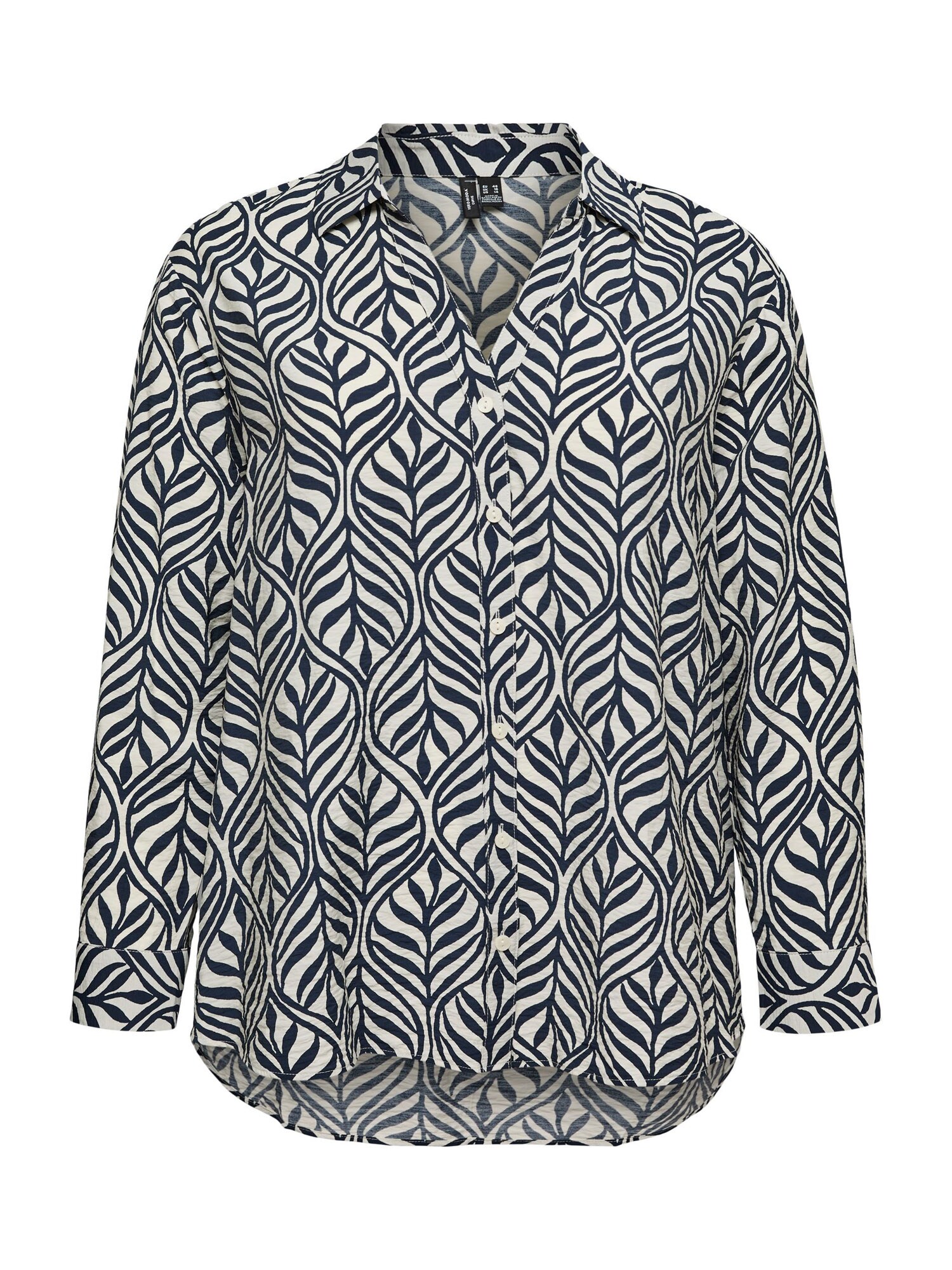 Vero Moda Curve Bluză 'VMCJosie'  bej / albastru marin