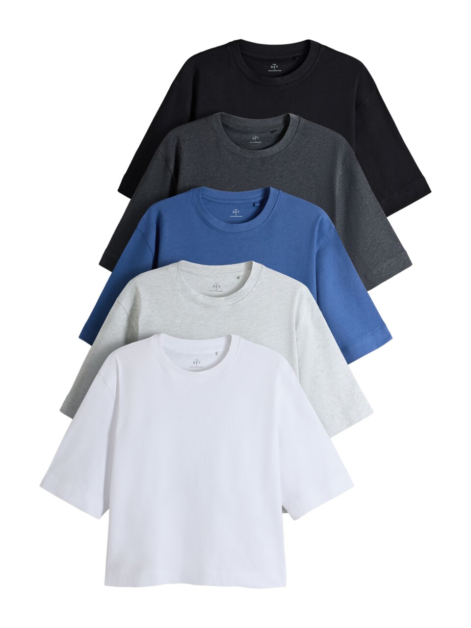 T-shirt blå / mörkgrå / svart