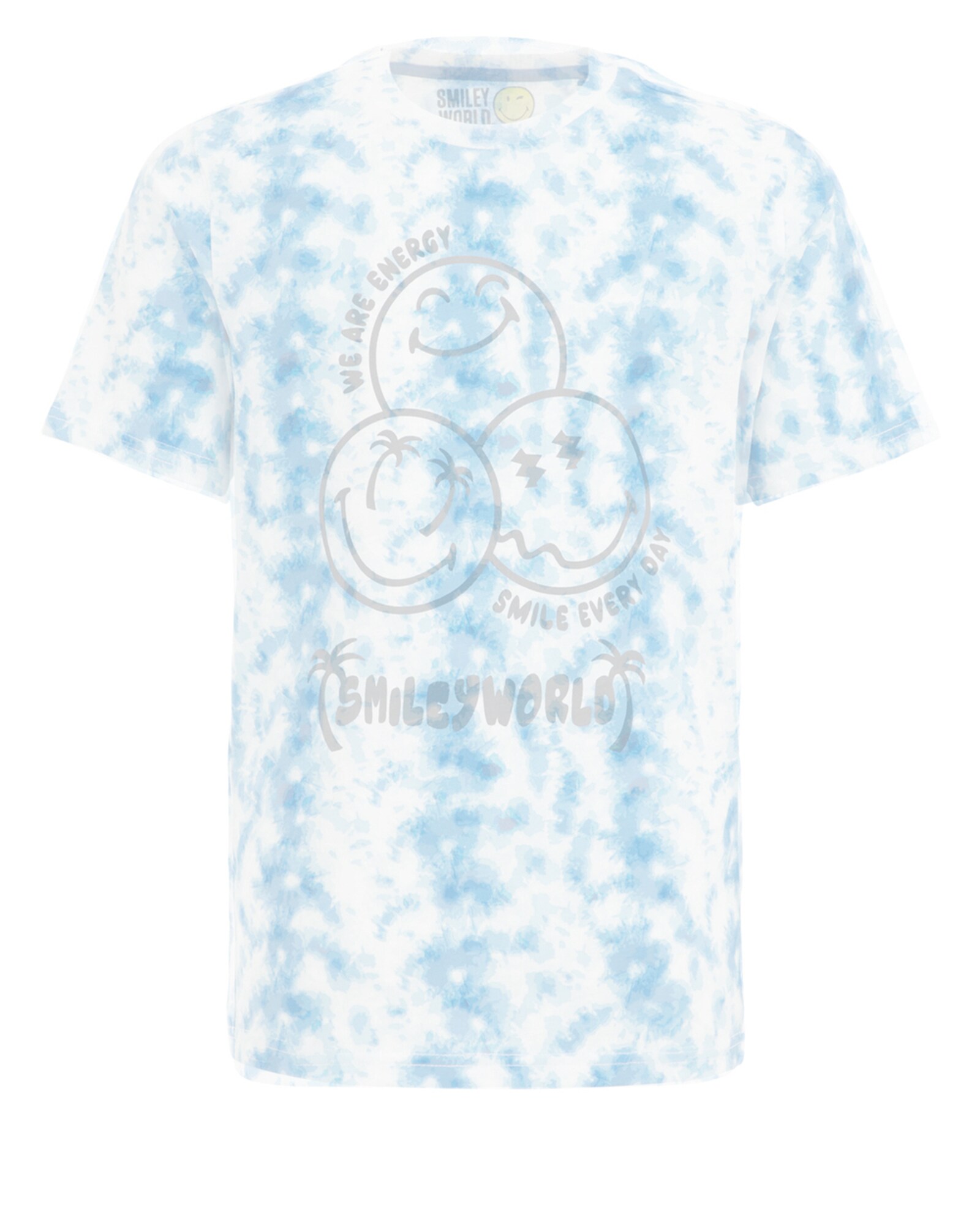 WE Fashion Tričko  námornícka modrá / sivá / biela