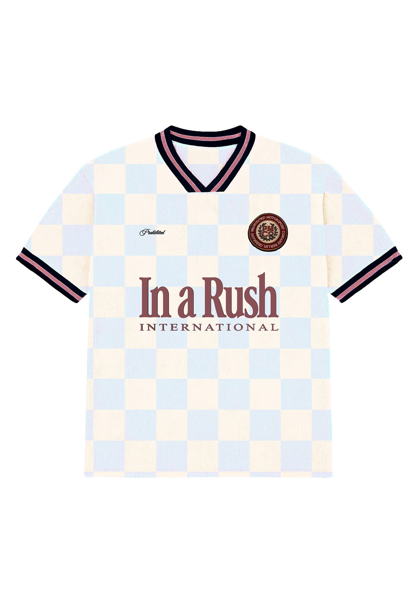 Prohibited Jersey 'Victory'  crema / azul pastel / rosé