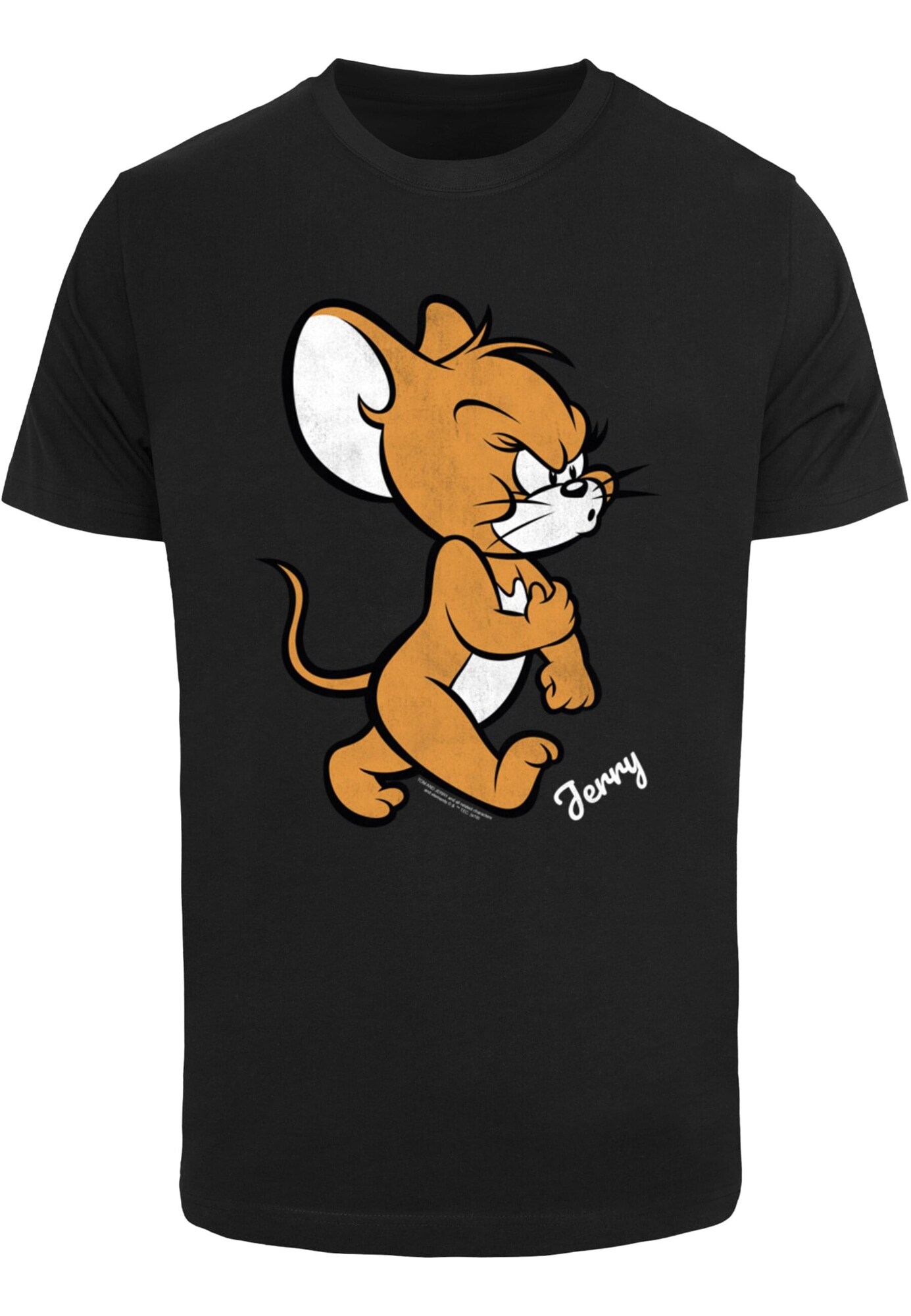 ABSOLUTE CULT Póló 'Tom & Jerry - Angry Mouse'  karamell / fekete / fehér akciós termékkép 1