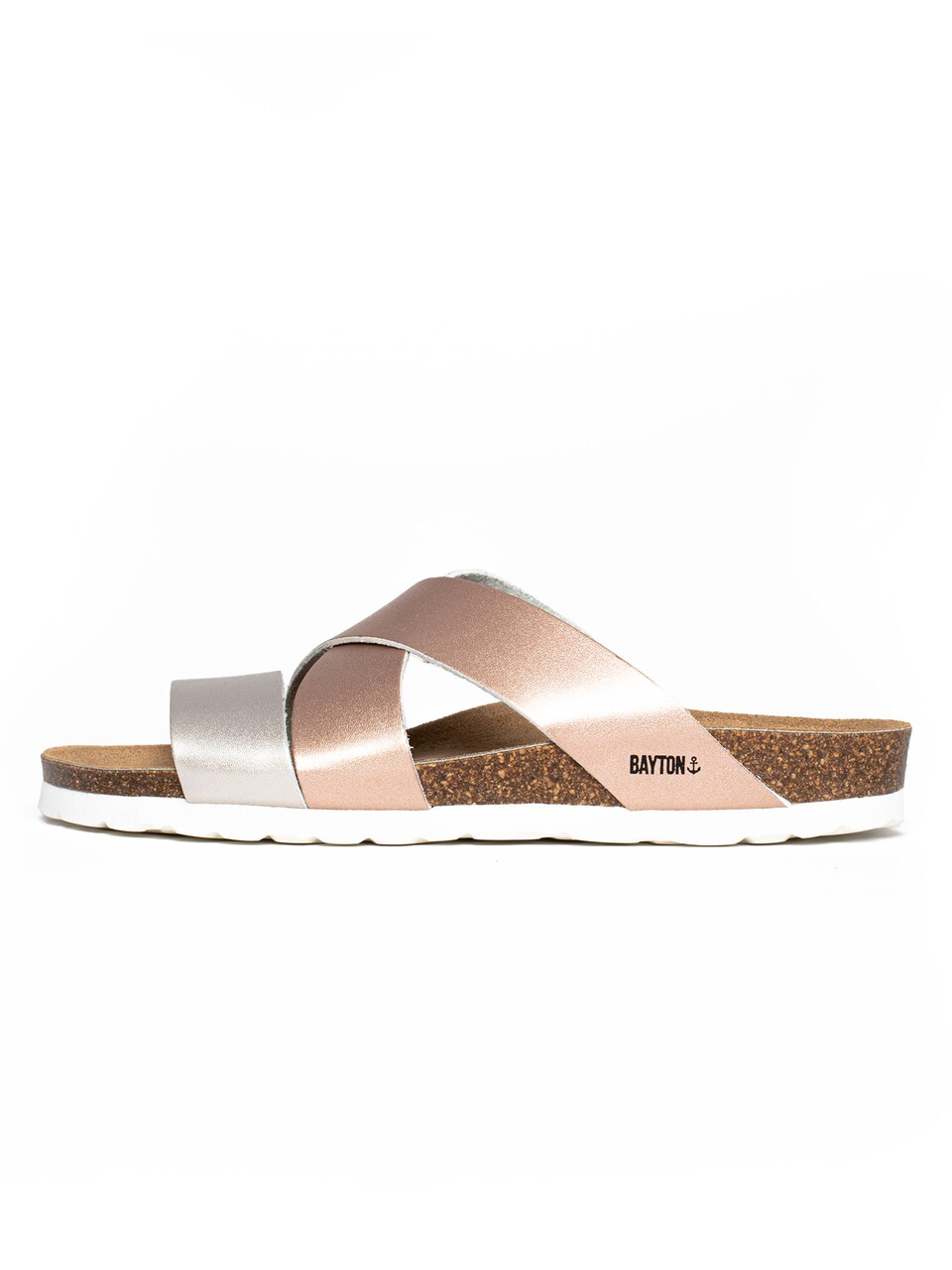 Pantolette brun / brons / svart
