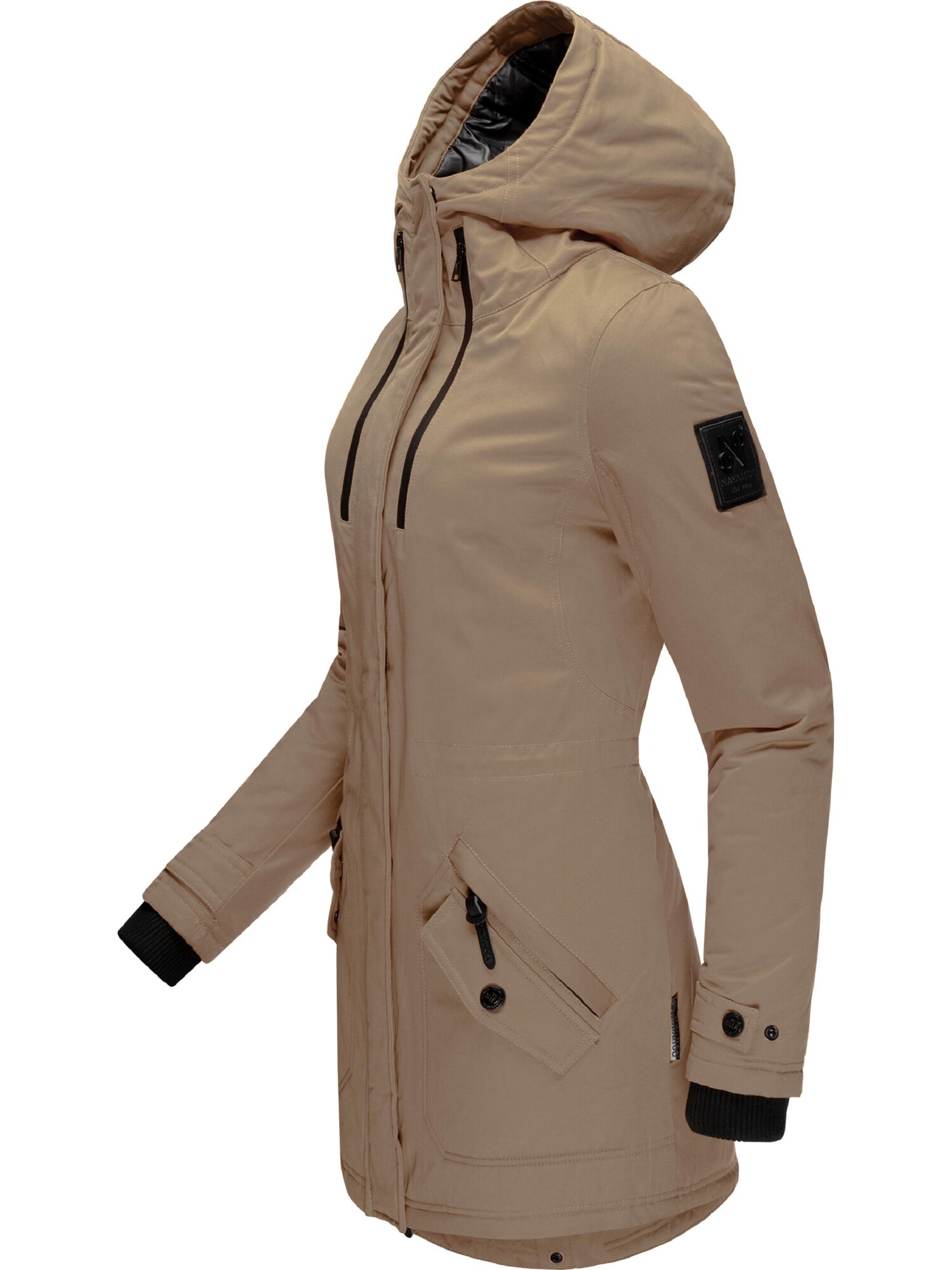 NAVAHOO Téli parka  dohánybarna / fekete termék 2. képe