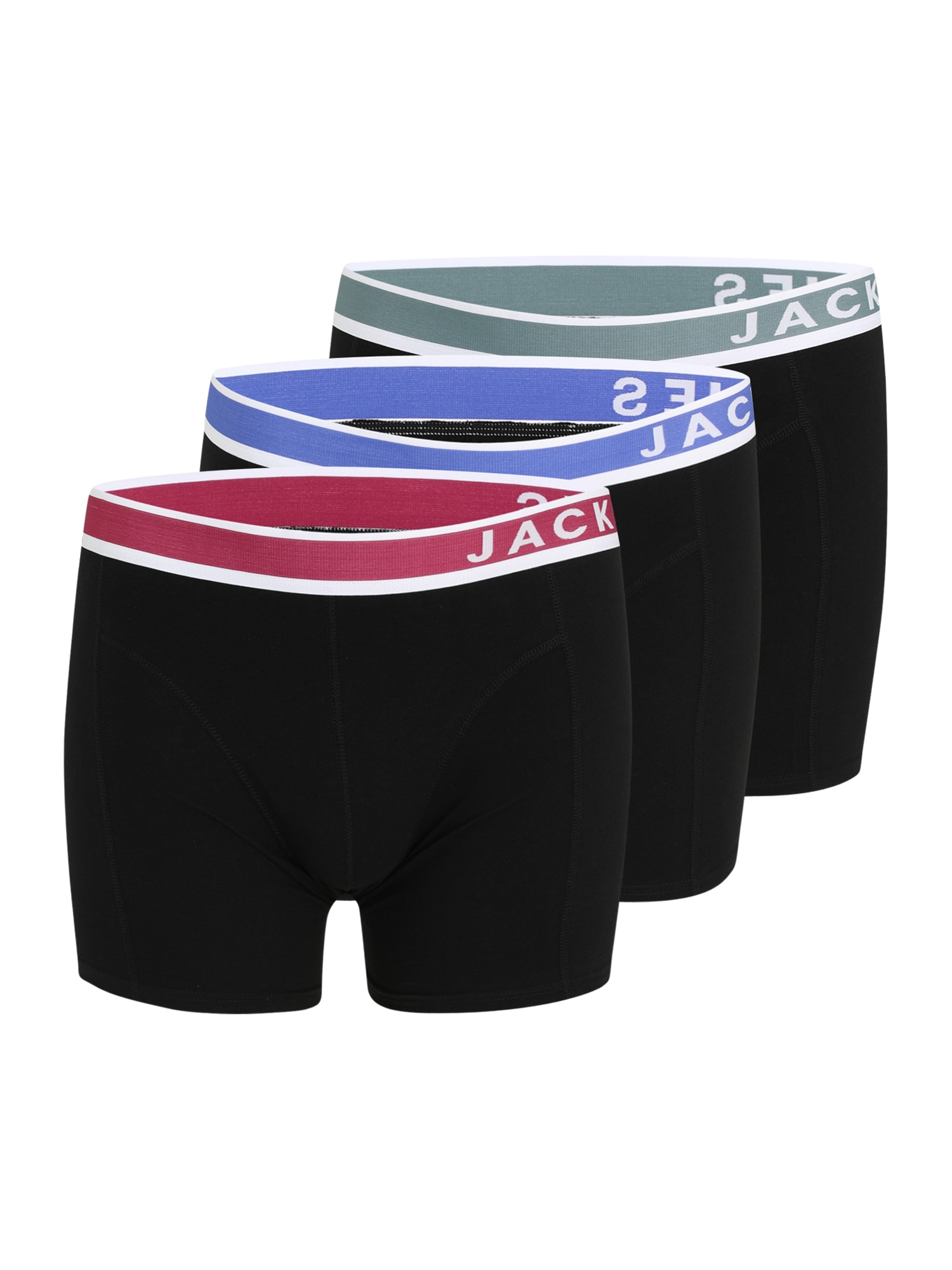 Jack & Jones Plus Boxeralsók 'JACEASTON'  királykék / pasztellzöld / magenta / fekete akciós termékkép 1