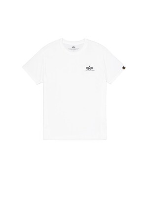 ALPHA INDUSTRIES Camiseta  negro / blanco