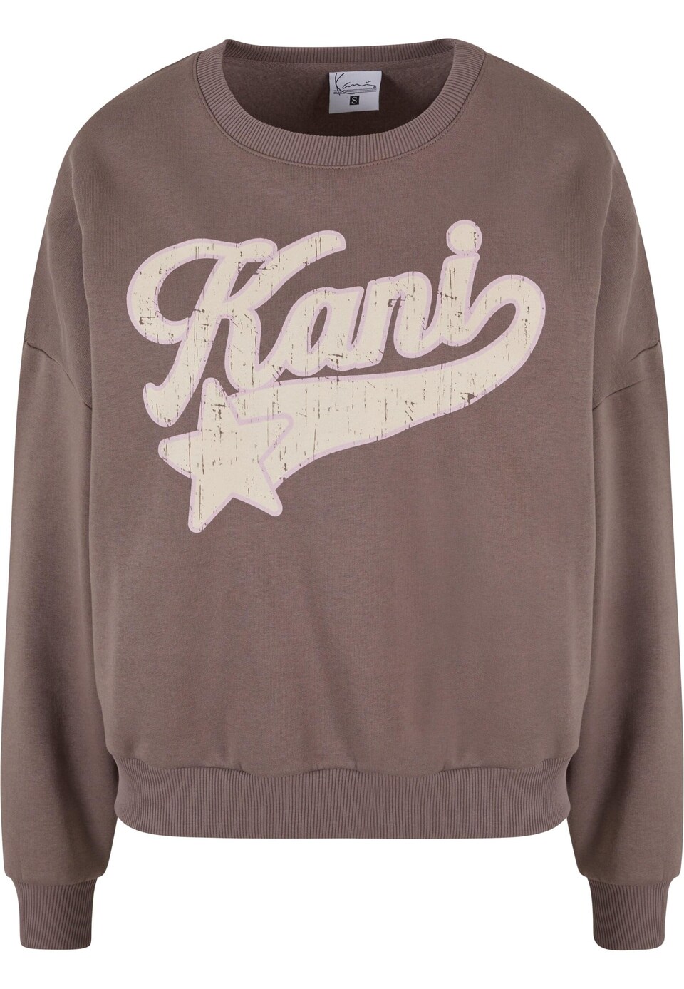 Sweatshirt elfenben / taupe