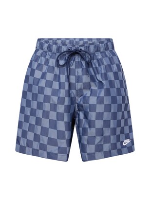 Nike Sportswear Broek ‘CLUB’ Navy / Lichtblauw / Wit