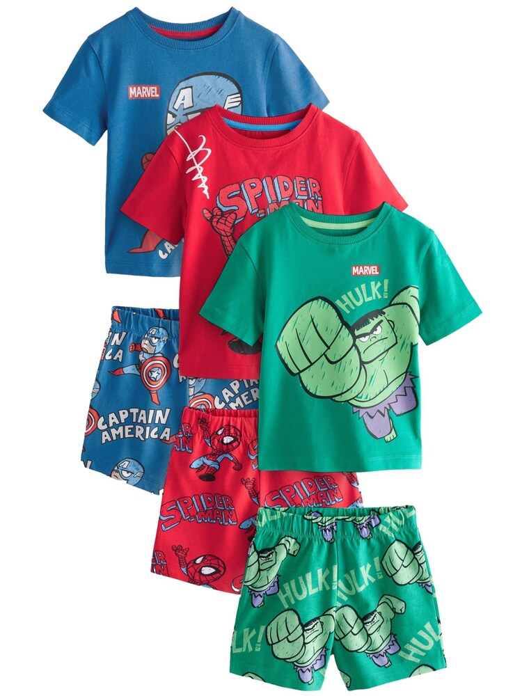 Next Schlafanzug Jungen Größe 104 royalblau / limette / rot / weiß