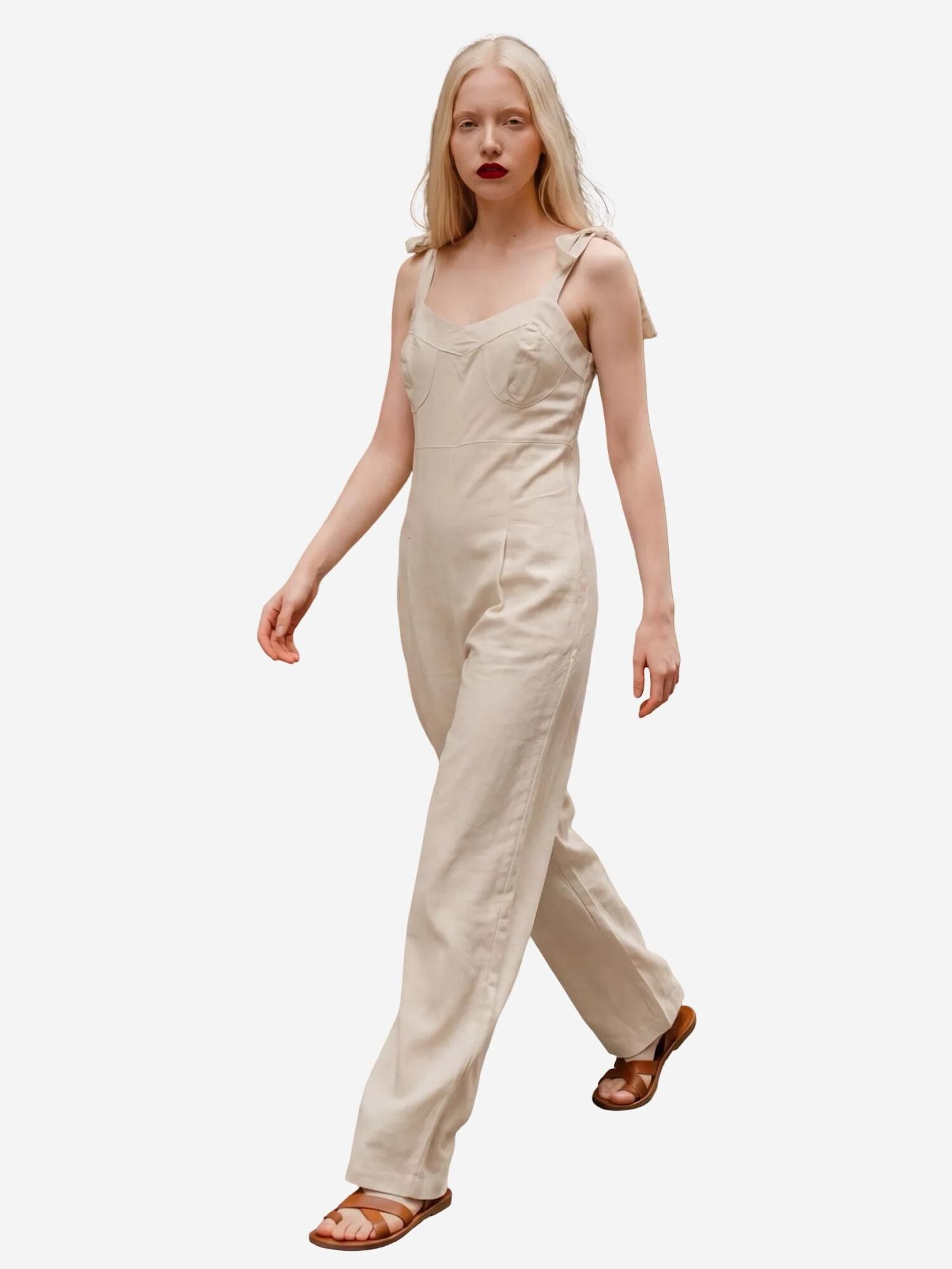 My fashion Tuta jumpsuit  sabbia