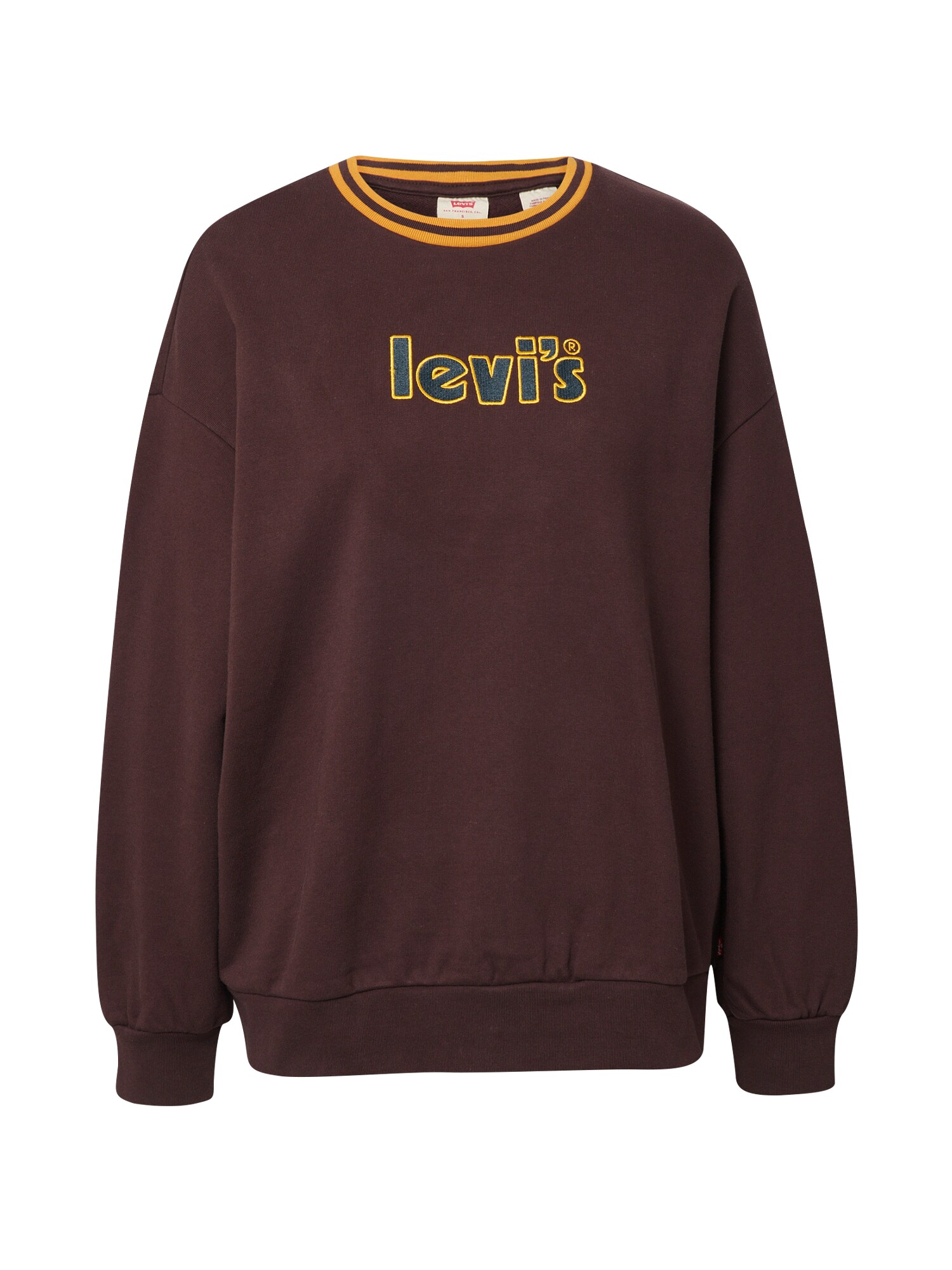 LEVI'S Majica  temno rjava / rumena / siva / oranžna