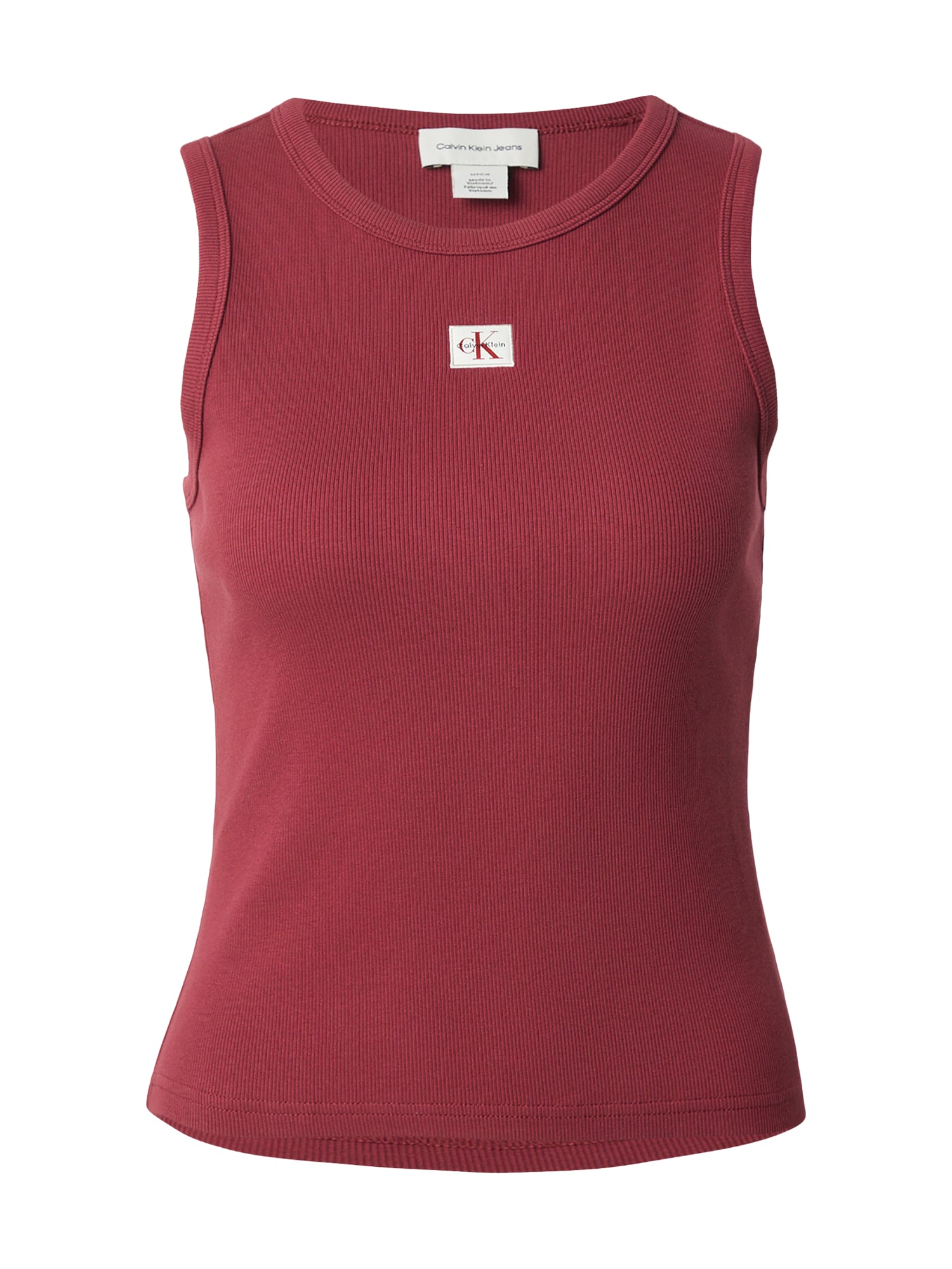 Calvin Klein Jeans Top roșu bordeaux