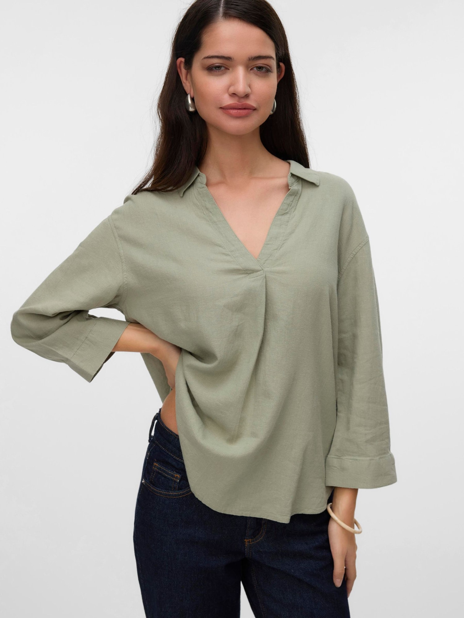 VERO MODA Blúzka 'VMLinn' pastelovo zelená (obrázok 5)