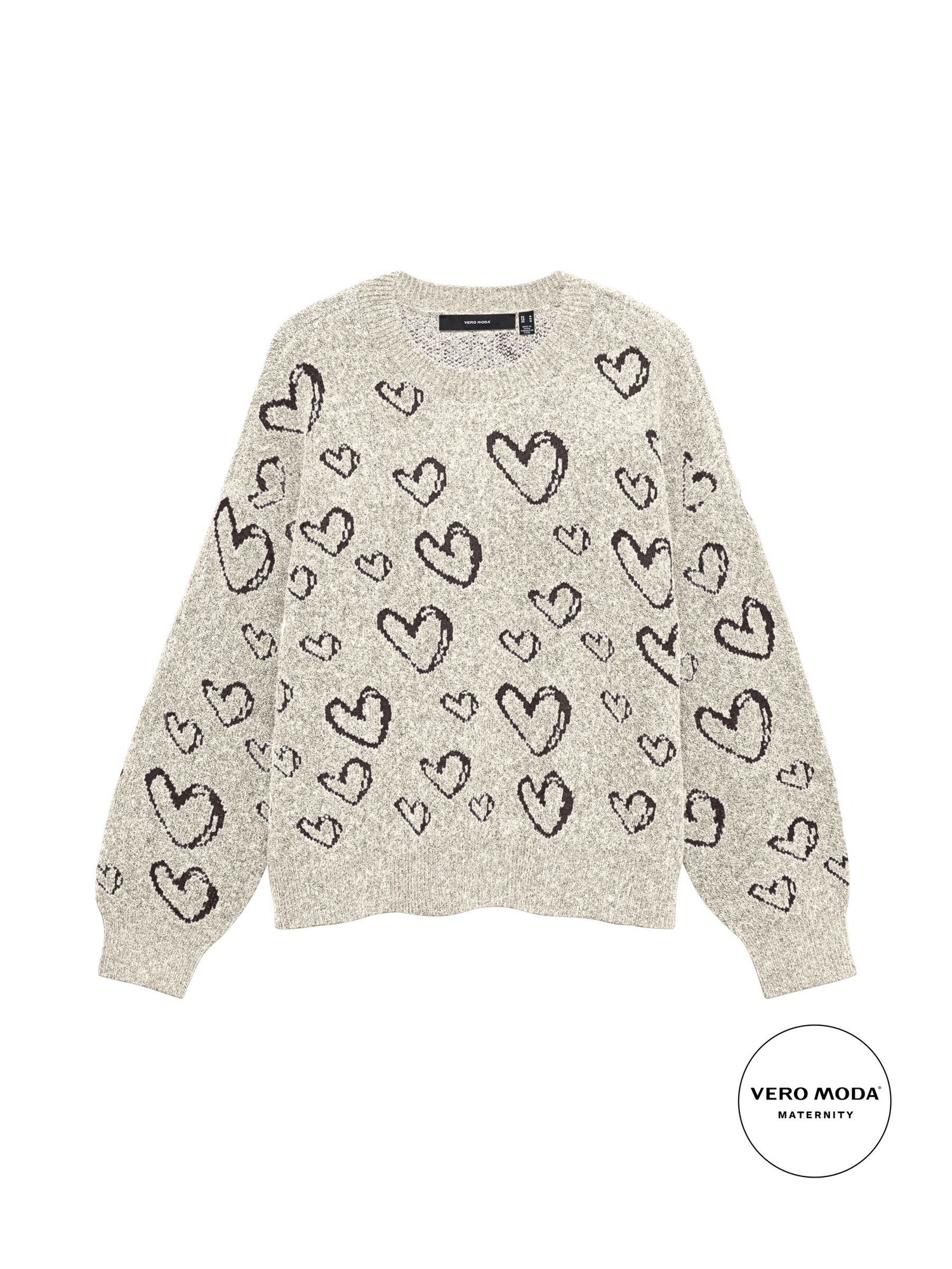 Vero Moda Maternity Pulover bej / negru amestecat