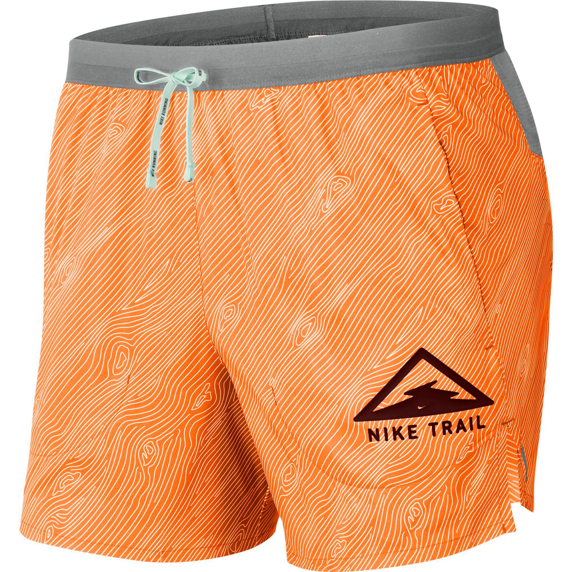 NIKE Sportinės kelnės 'Flex Stride'  oranžinė / balta / akmens