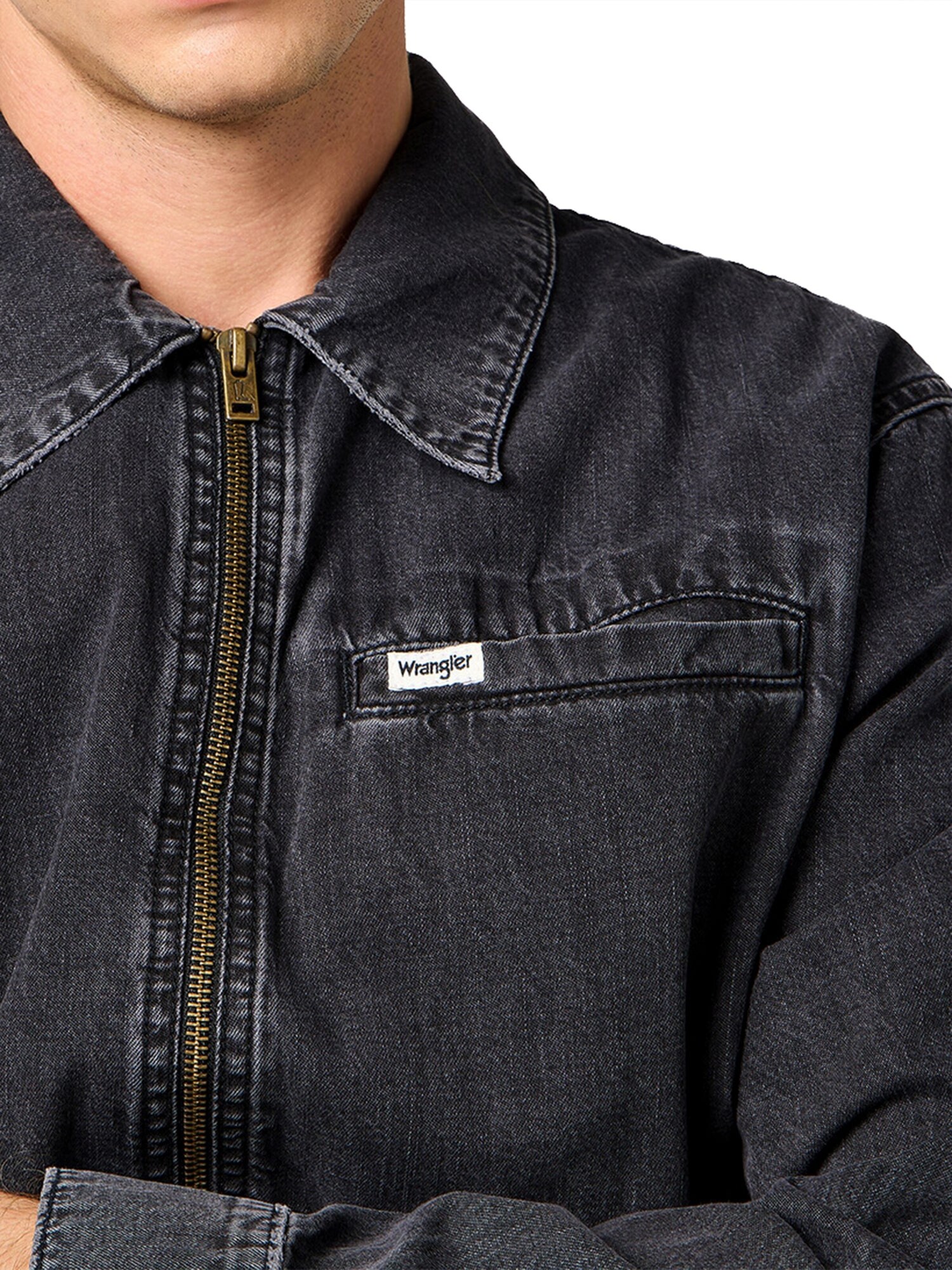 WRANGLER Chaqueta de entretiempo antracita – imagen 2
