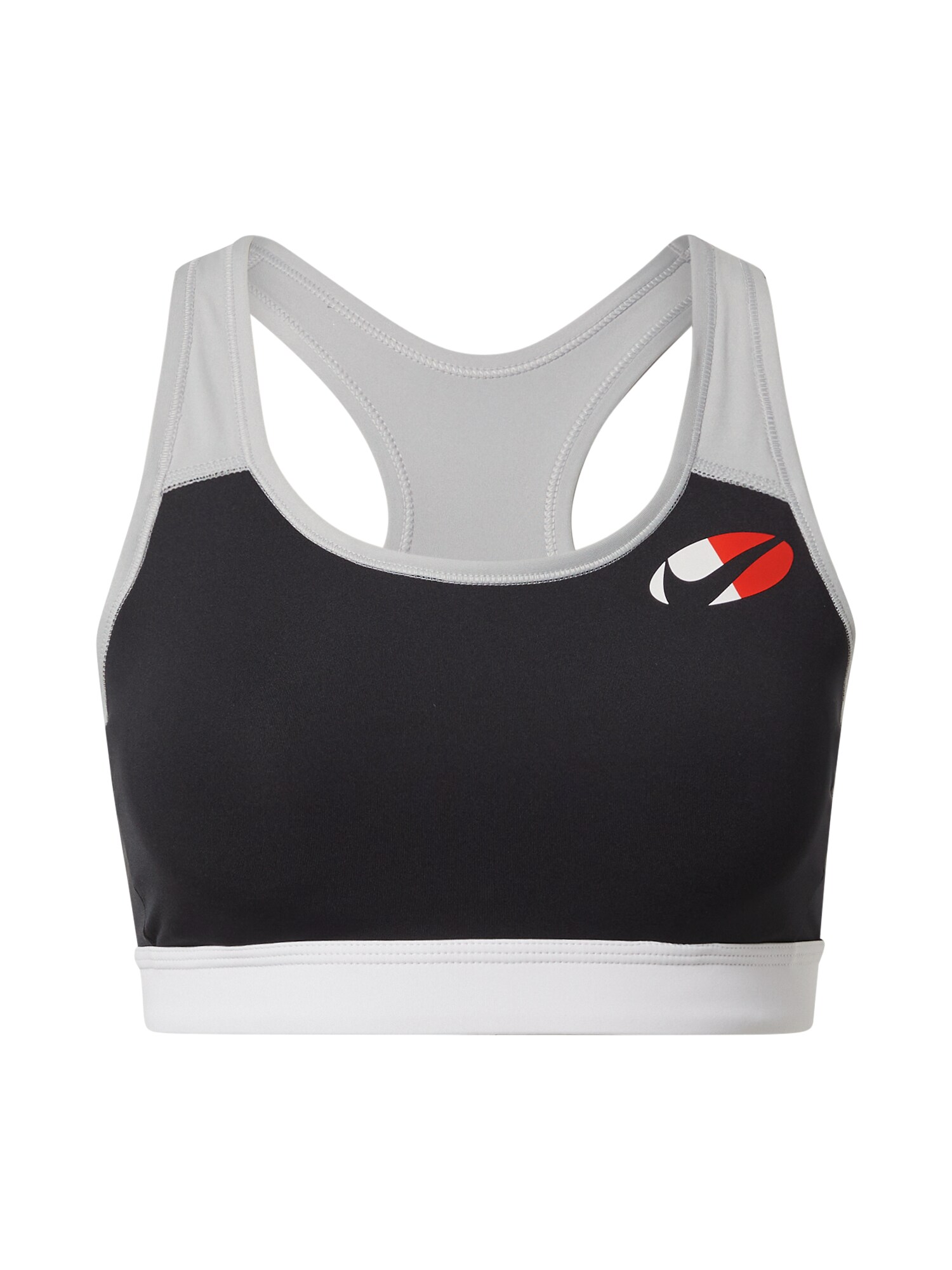 NIKE Športová podprsenka  červená / čierna / biela