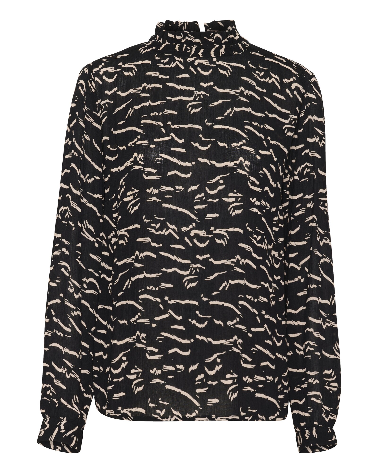 Kaffe Blusa 'KA Luna'  beige / negro