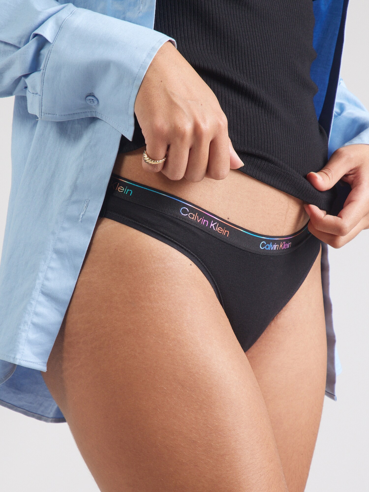 Calvin Klein Underwear Slip  kék / szürke / fekete / fehér termék 2. képe