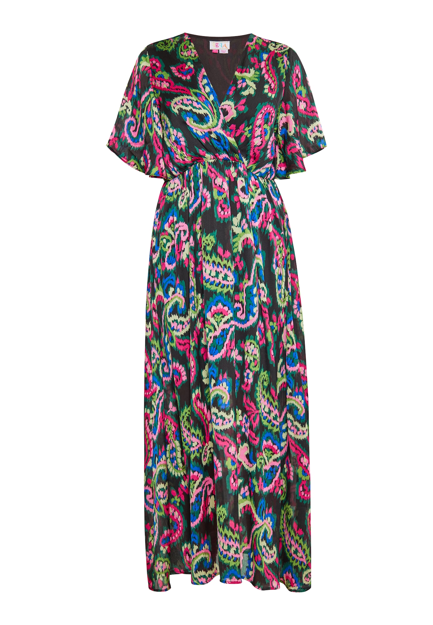 IZIA Rochie  albastru / verde kiwi / roz / negru