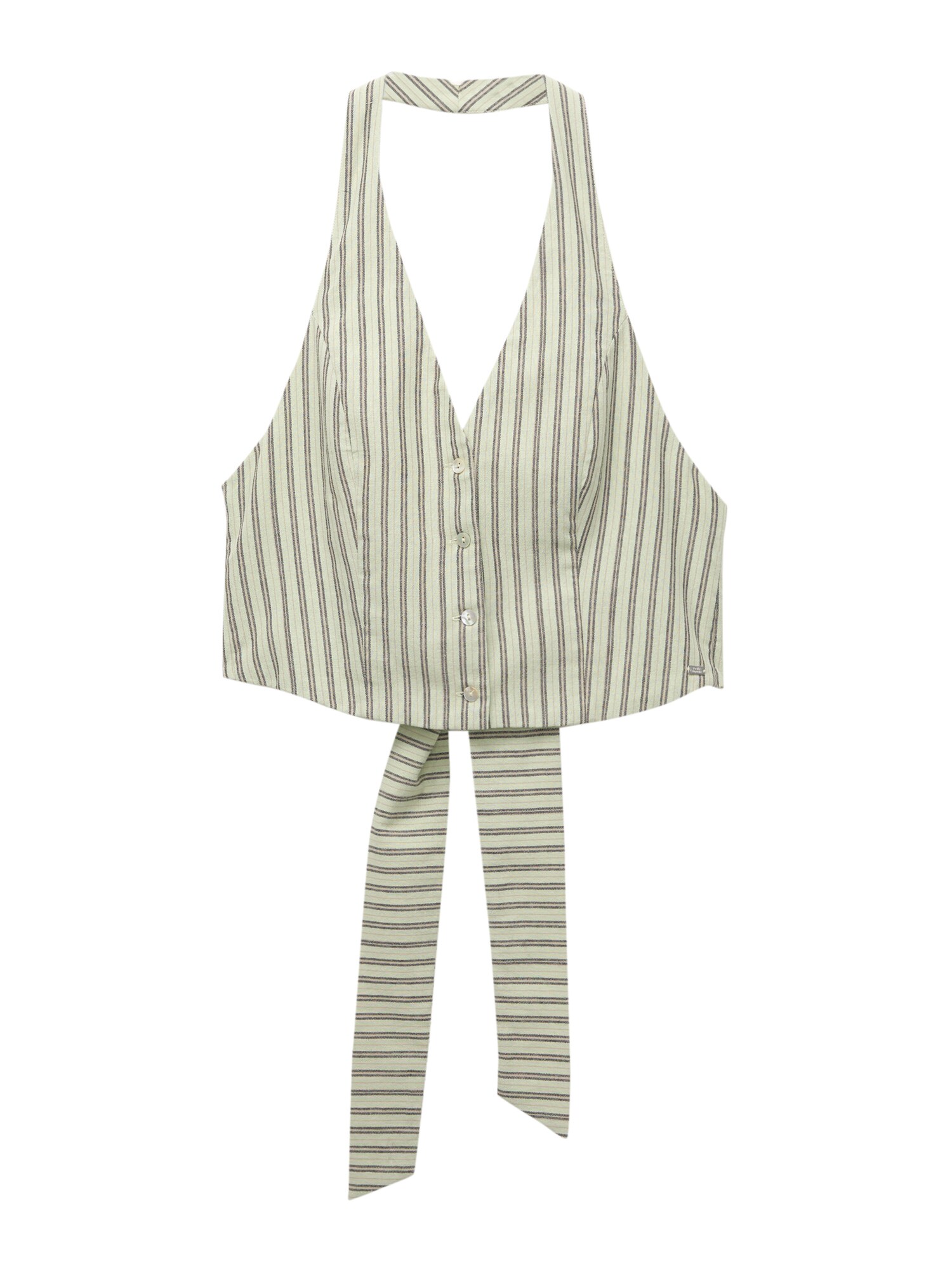 Pull&Bear Bluză  kaki / verde deschis