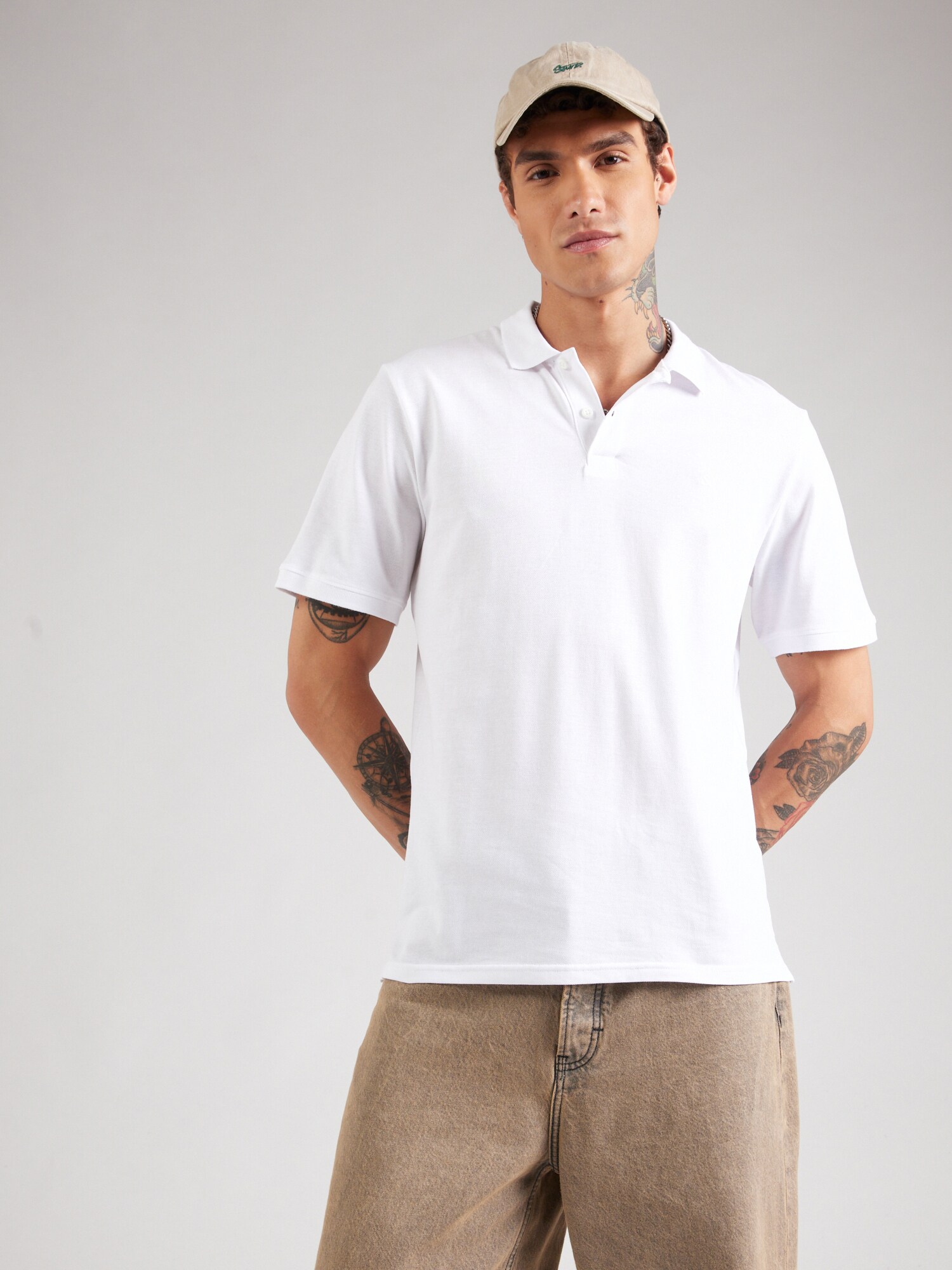 JACK & JONES Póló  sötétkék / olíva / fehér termék 2. képe