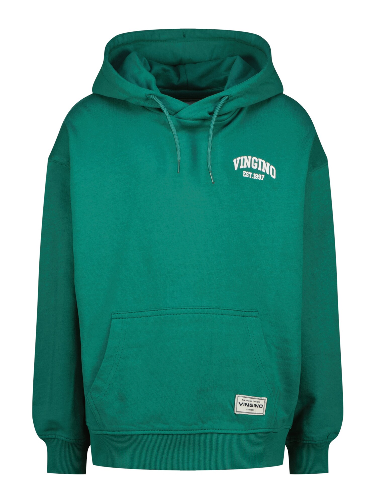 VINGINO Bluză de molton  verde / alb