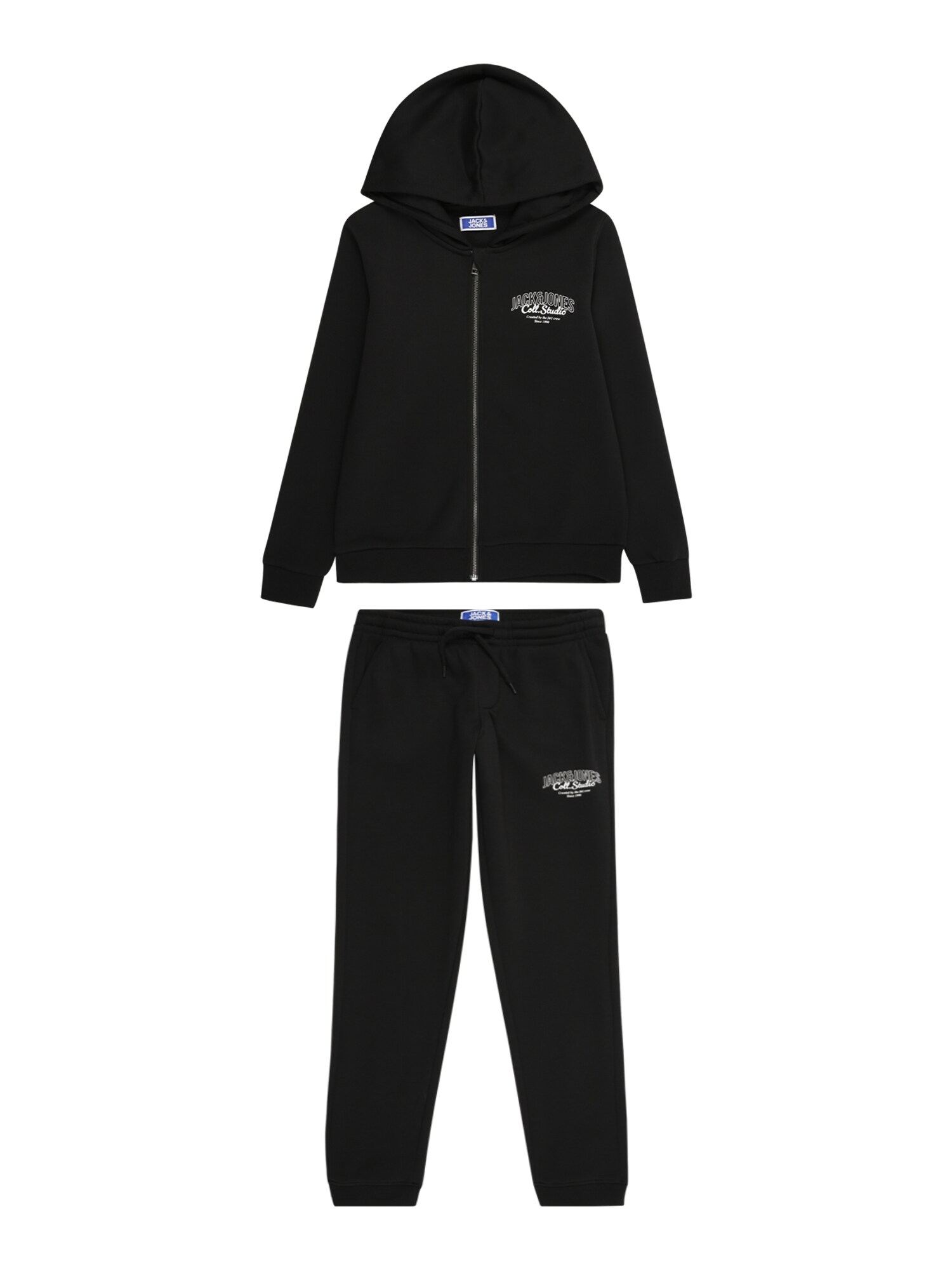Jack & Jones Junior Jogging ruhák 'JJMAKOTO'  fekete / fehér akciós termékkép 1