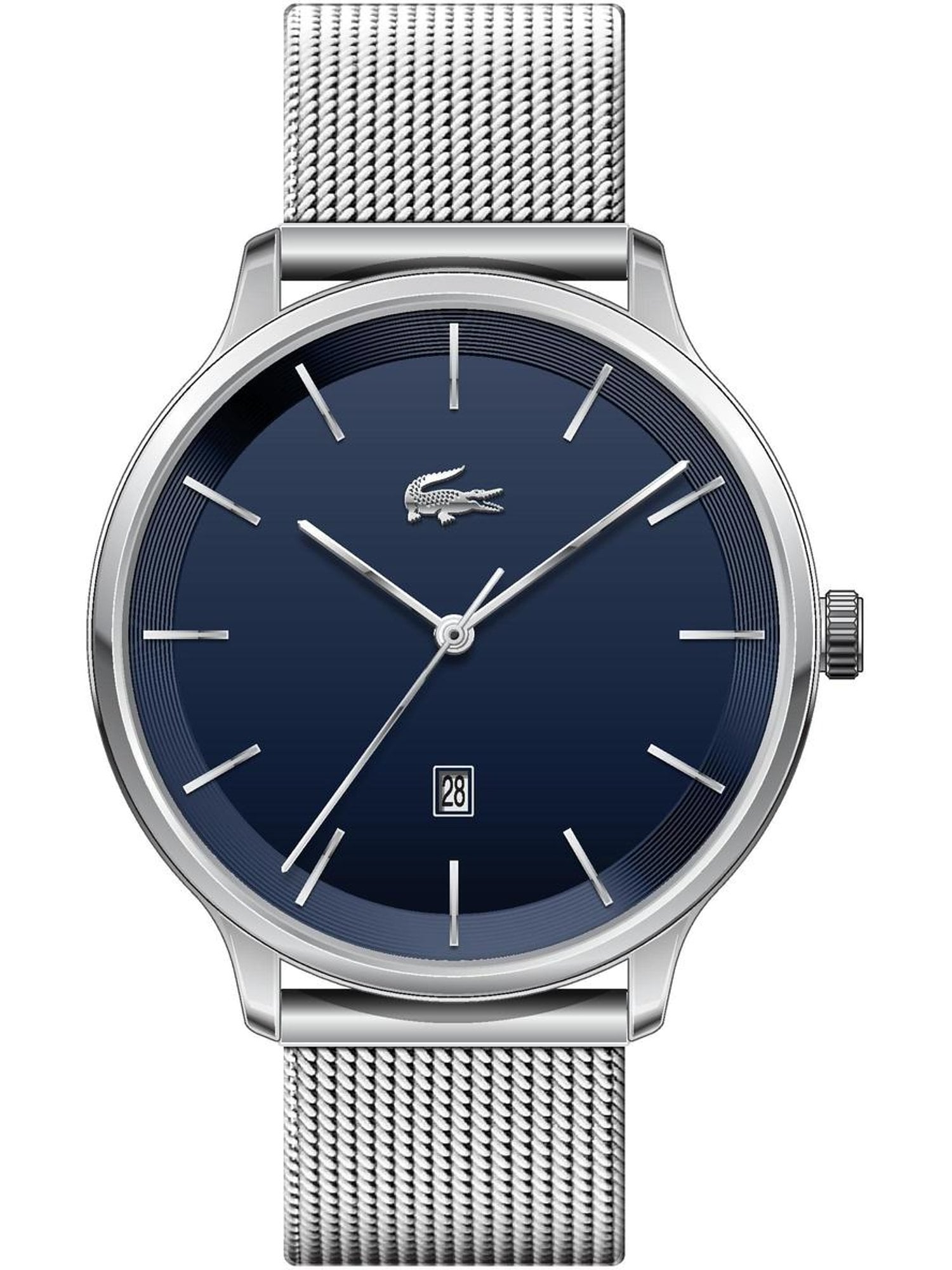 LACOSTE Analoginis (įprasto dizaino) laikrodis mėlyna / žalia / sidabrinė
