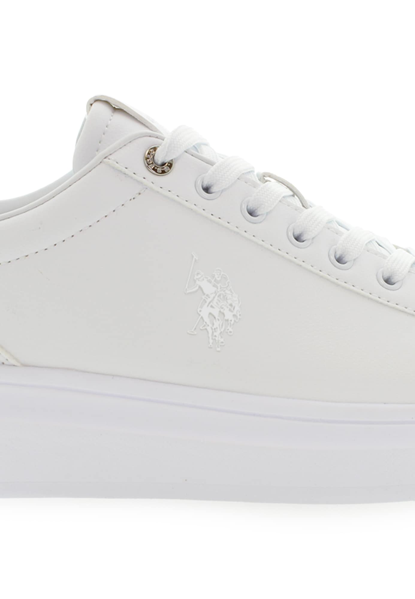 U.S. POLO ASSN. Nízke tenisky 'Cody' strieborná / biela (obrázok 6)