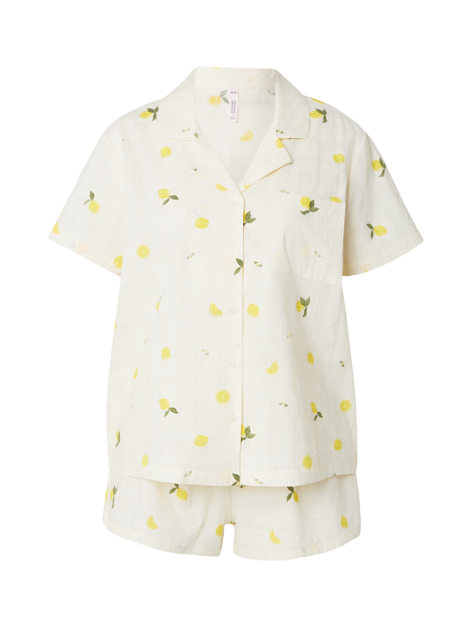Hunkemöller Shorty  giallo / oliva / bianco lana