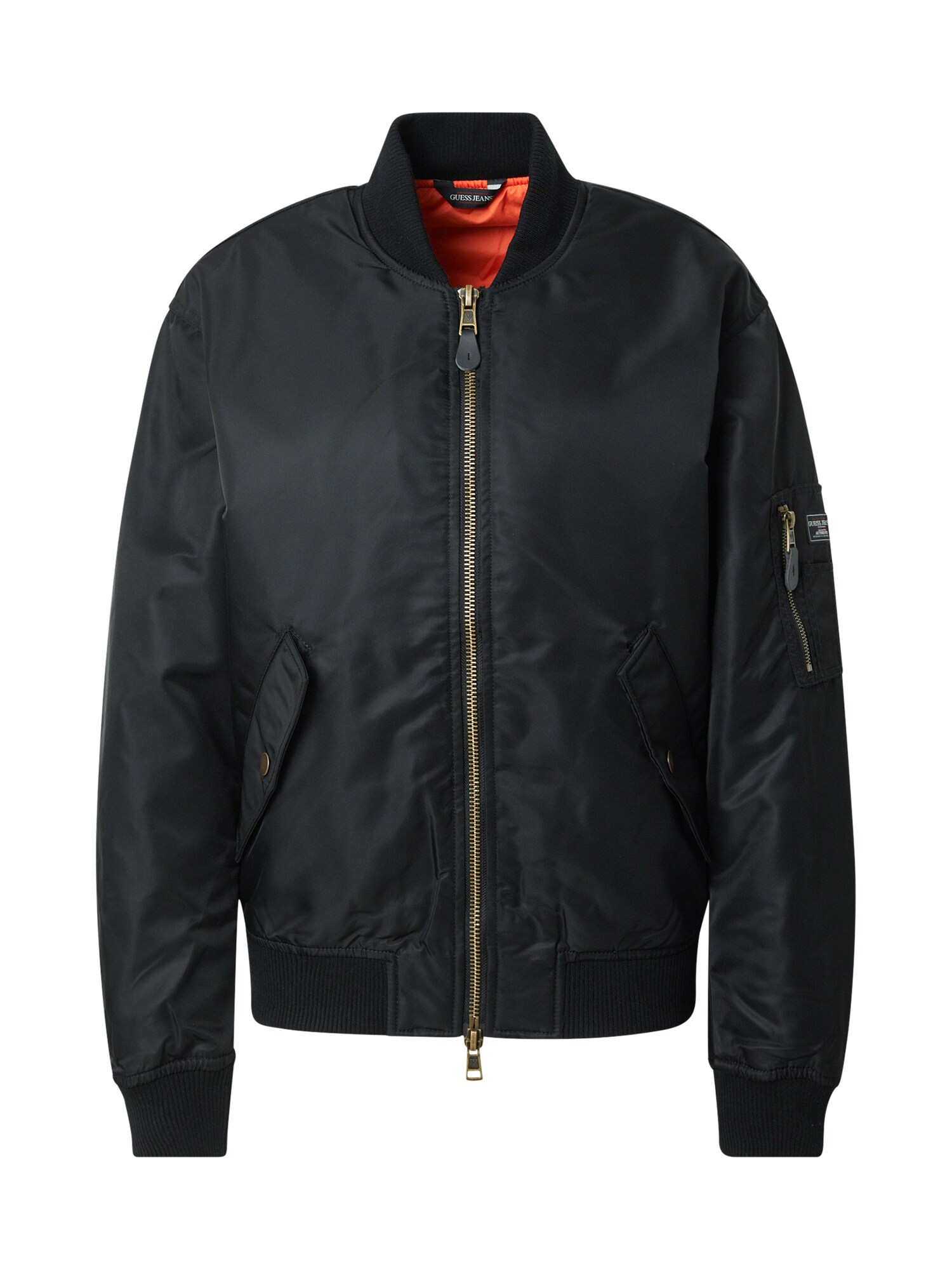 GUESS JEANS Geacă de primăvară-toamnă  negru