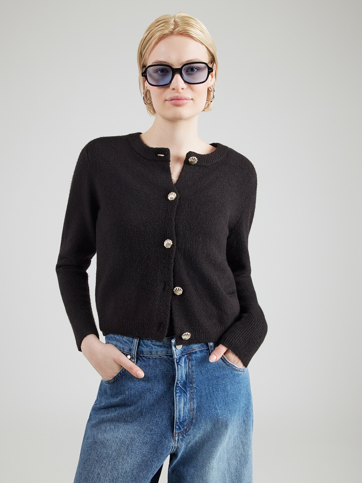 VERO MODA Kardigán 'VMFIONA'  čierna (obrázok 3)