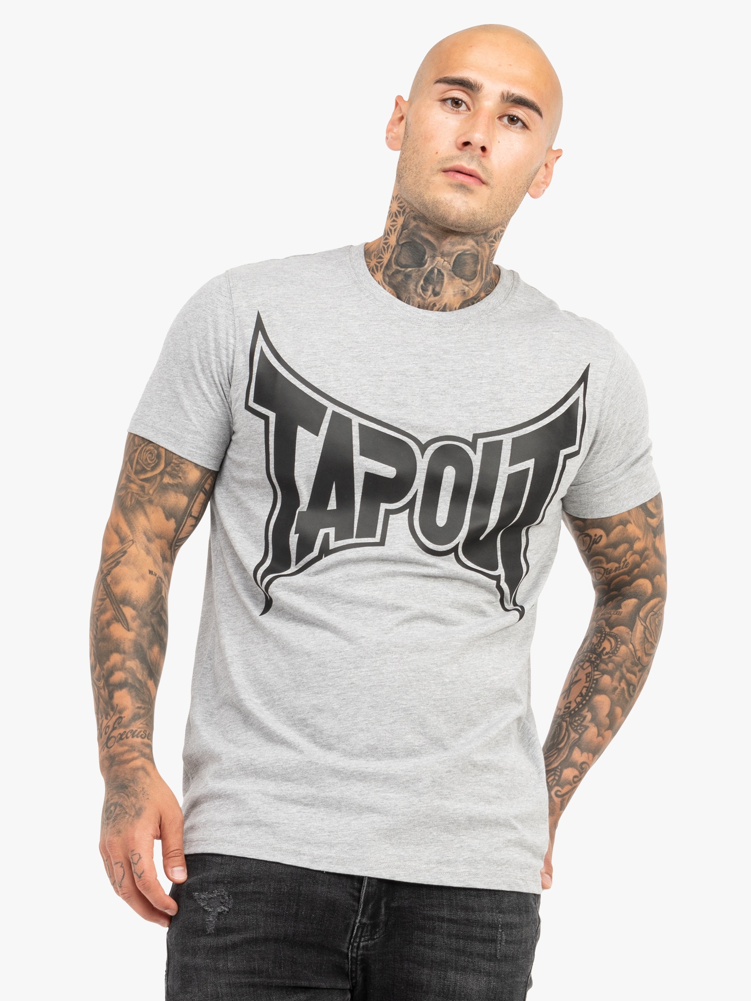 Tapout Póló szürke / fekete termék 2. képe