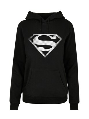 F4NT4STIC Sweatshirt ‘DC Comics Superman Superheld Spot Logo’ Grijs / Zwart / Wit