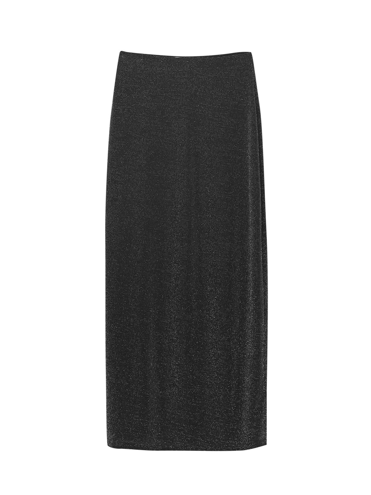 Pull&Bear Sukňa  čierna / strieborná