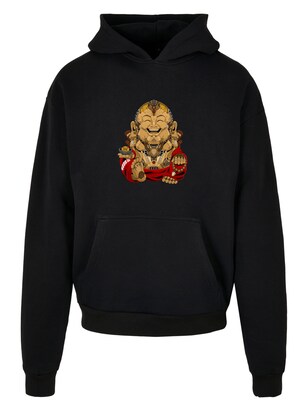 F4NT4STIC Sweatshirt ‘Happy Cyber Buddha CYBERPUNK STYLES’ Gemengde kleuren / Zwart