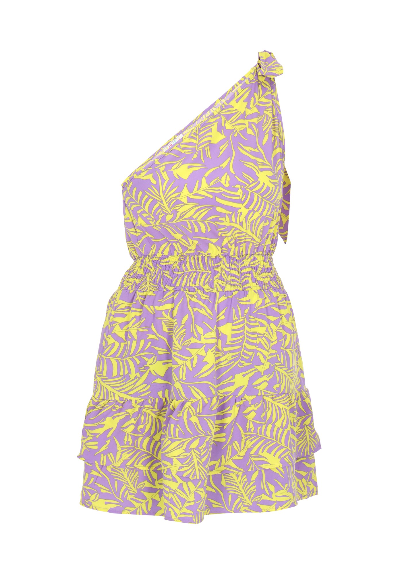 IZIA Vestido 'Spring Summer'  amarillo limón / lavanda