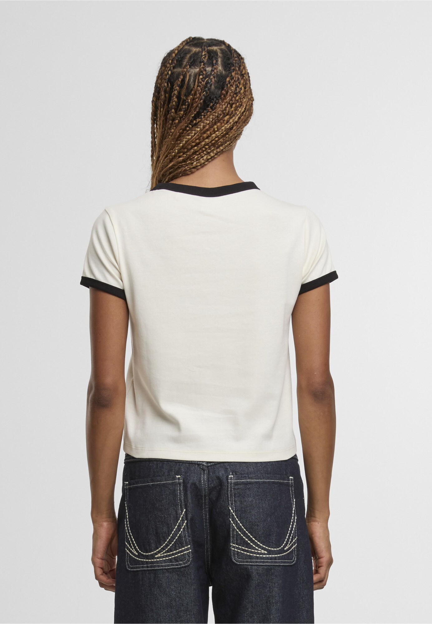 Karl Kani Camiseta  negro / blanco / offwhite – imagen 4