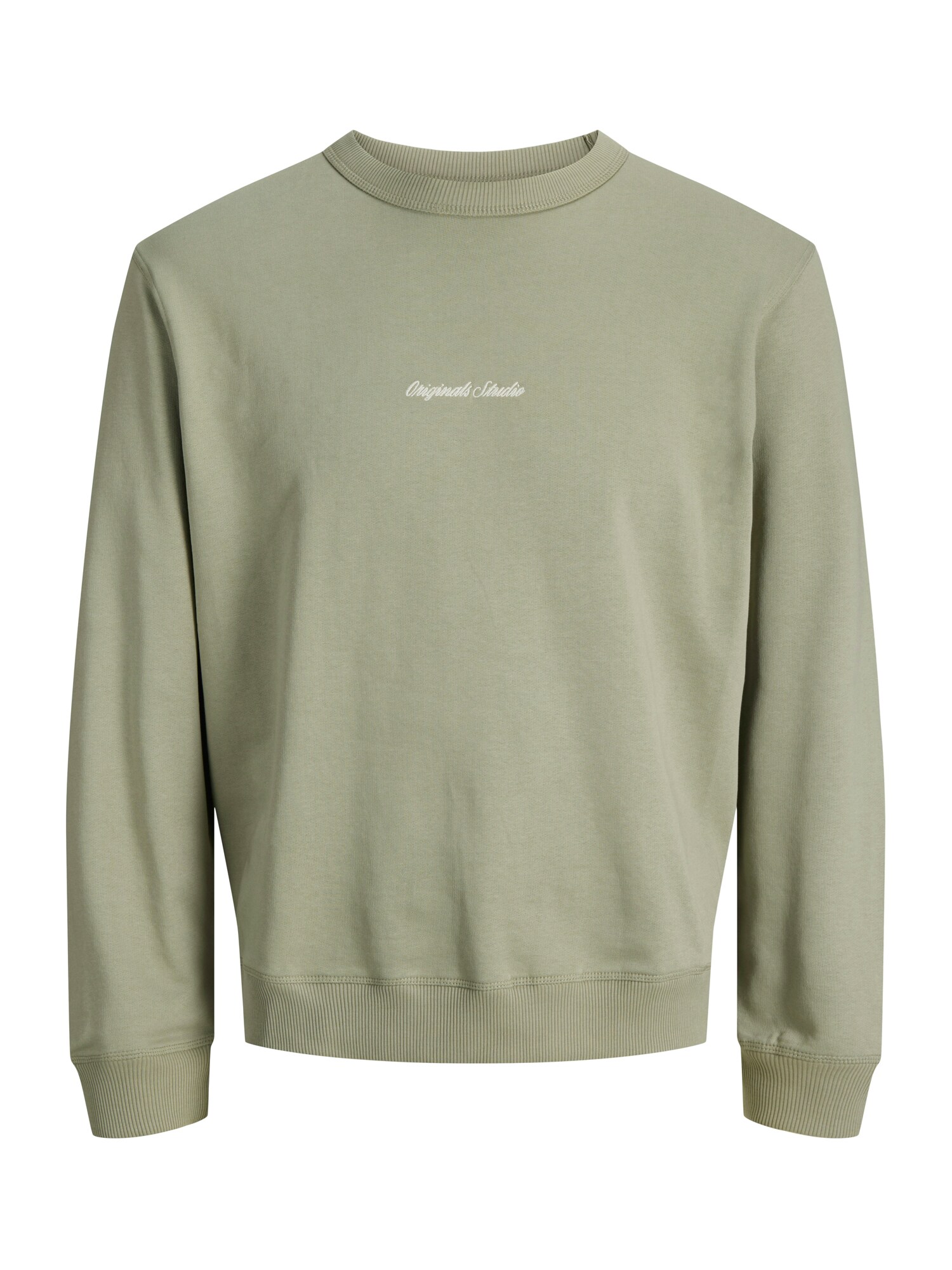 JACK & JONES Bluză de molton JORNorrebro  verde pastel / alb