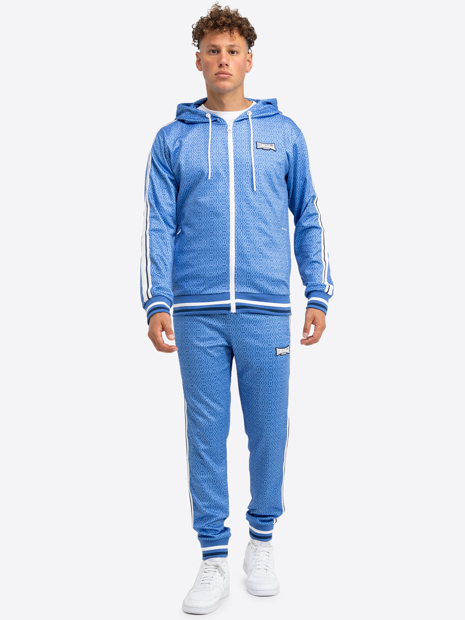 LONSDALE Jogging ruhák  tengerészkék / azúr / fehér termék 2. képe