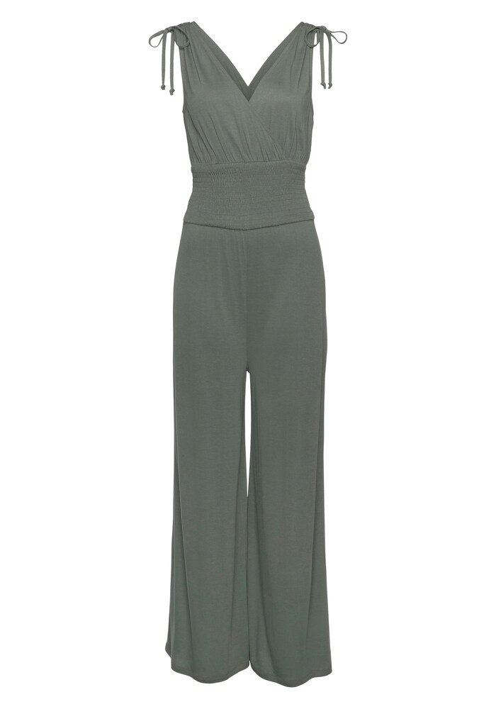 LASCANA Jumpsuit Damen Größe XL dunkelgrün