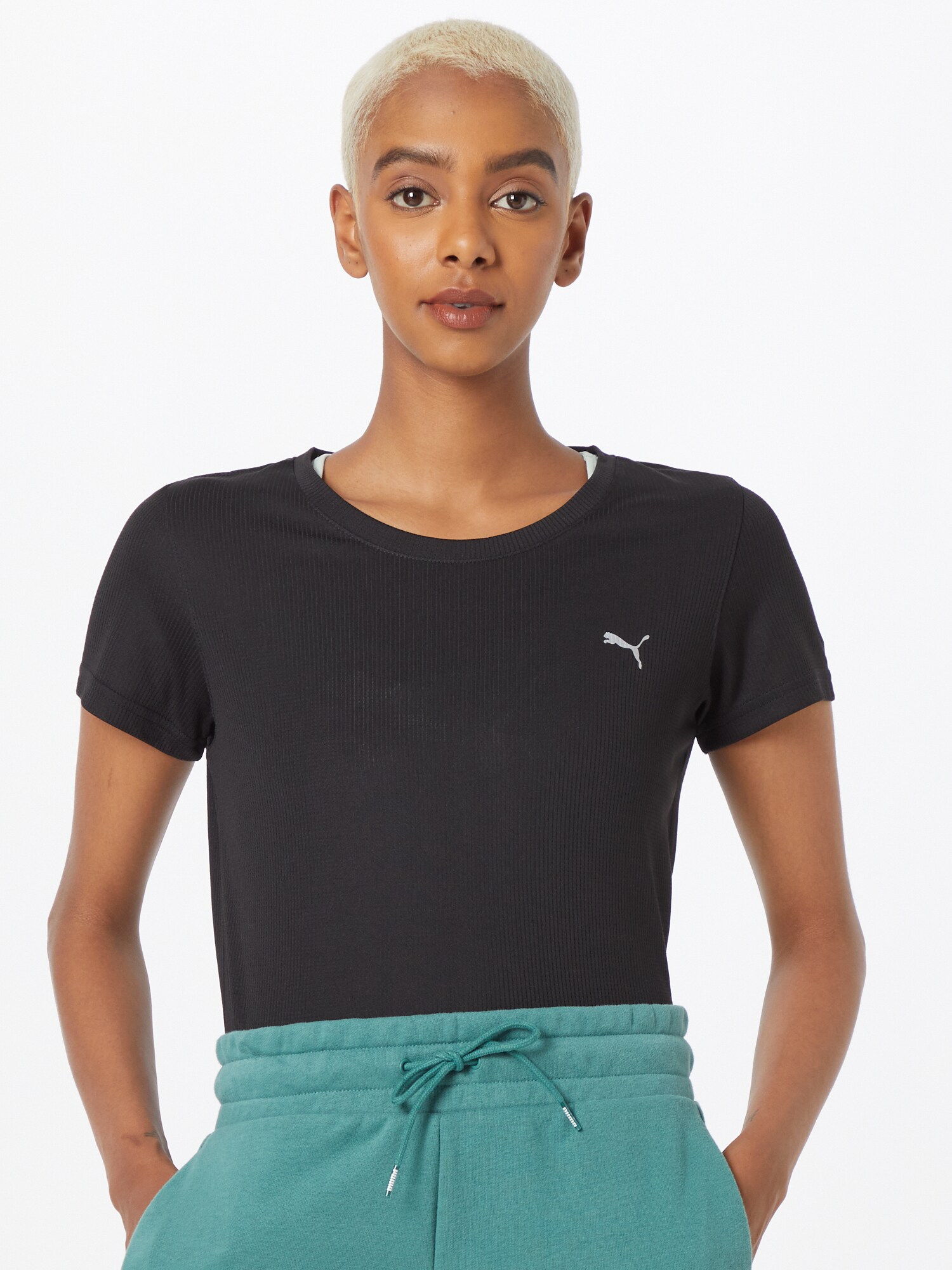 PUMA Funkcionális felső  fekete / fehér termék 2. képe