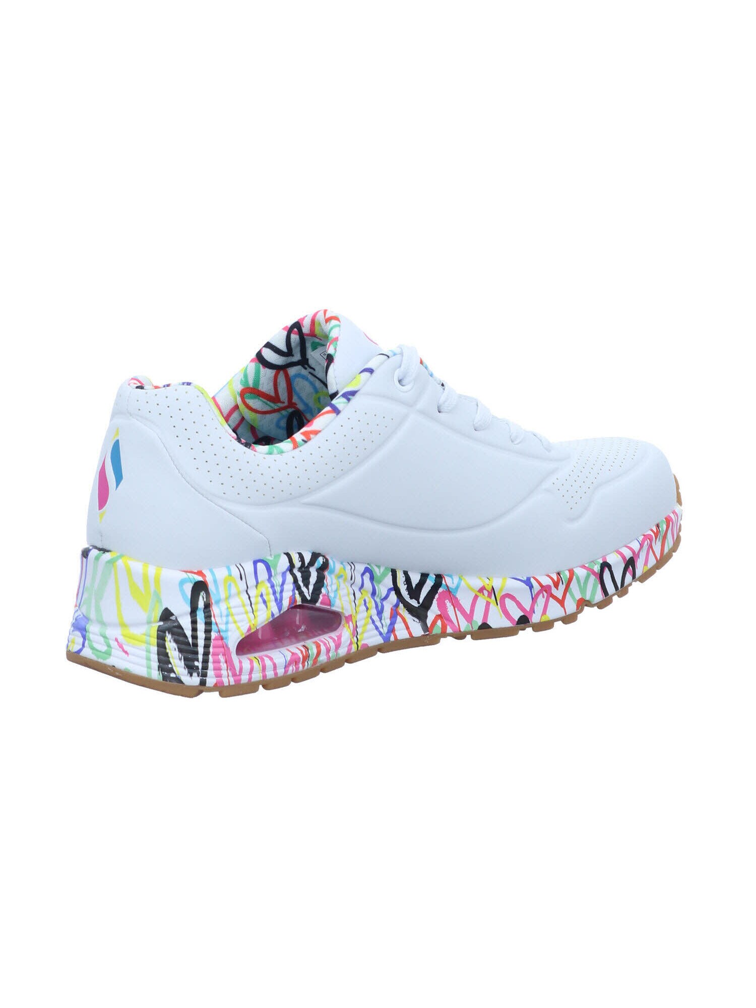SKECHERS Nízke tenisky 'Uno - Loving Love' modrá / žltá / ružová / biela (obrázok 4)