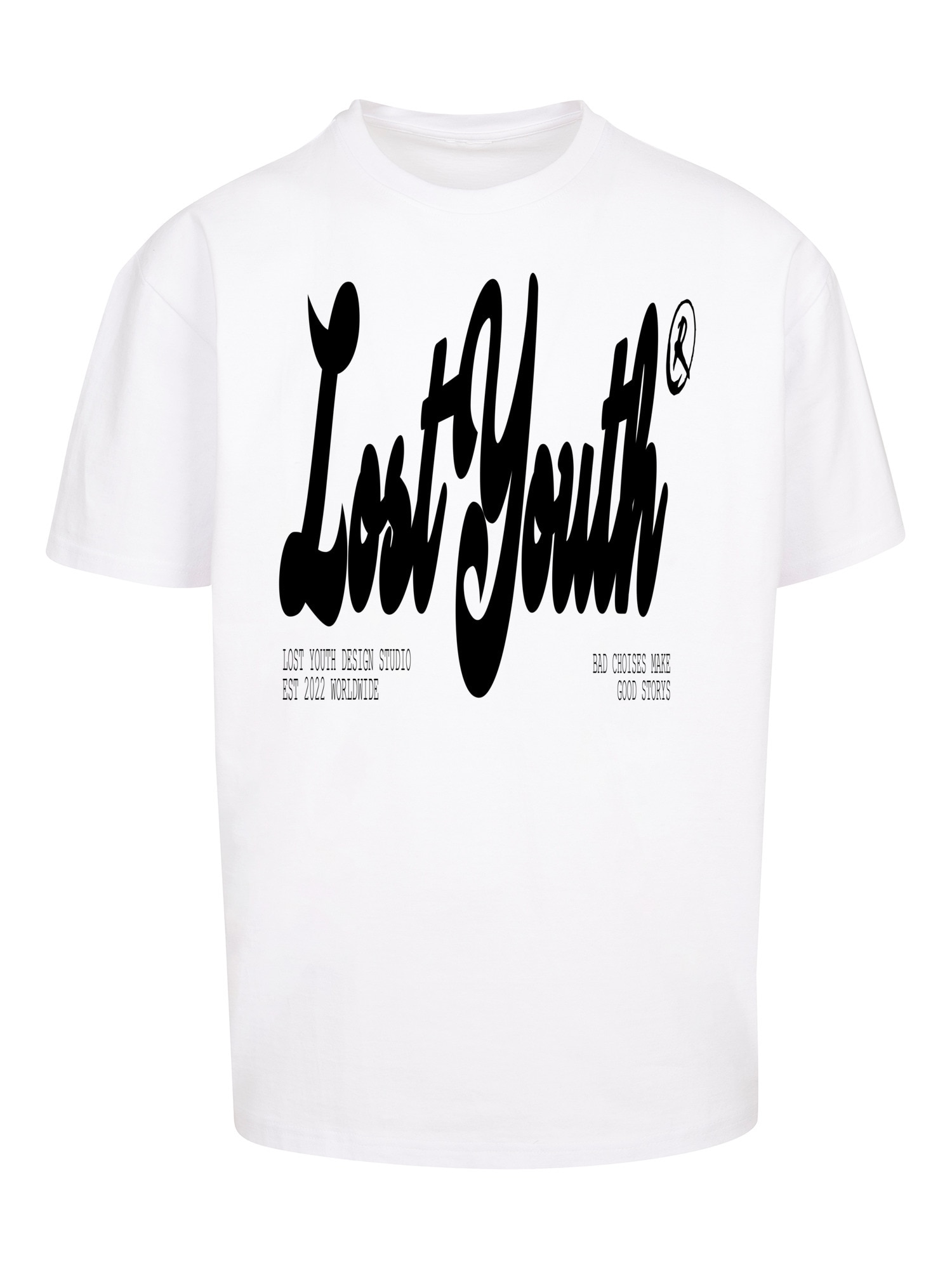 Lost Youth Marškinėliai 'CLASSIC V.2' juoda / balta