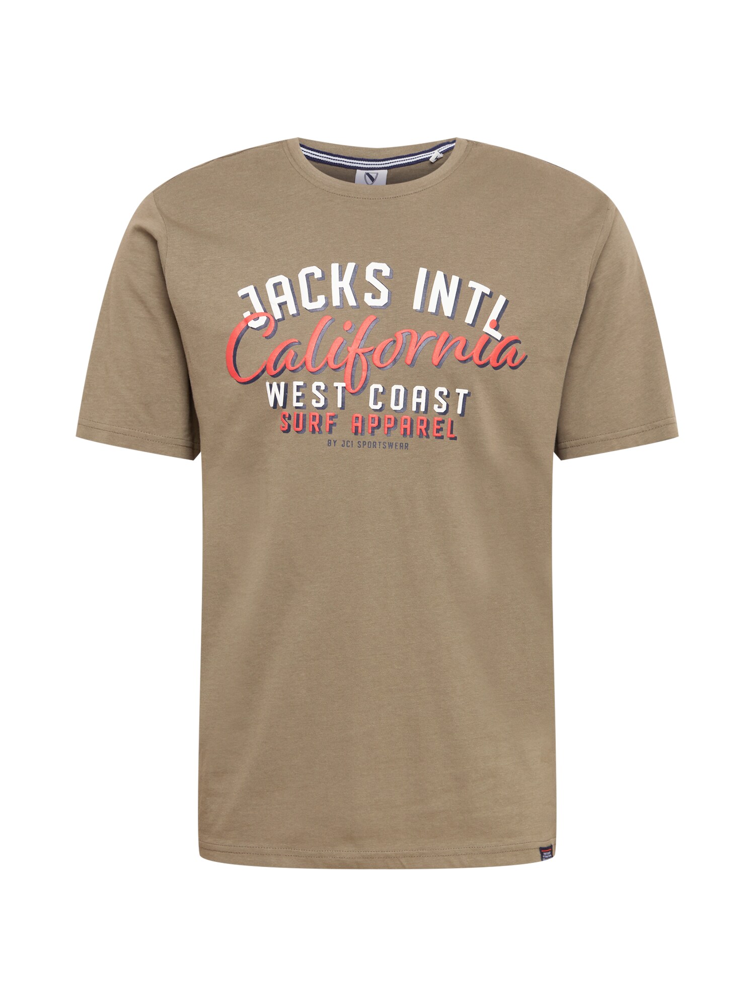 Jack's Marškinėliai rusvai žalia / balta / tamsiai mėlyna / ugnies raudona
