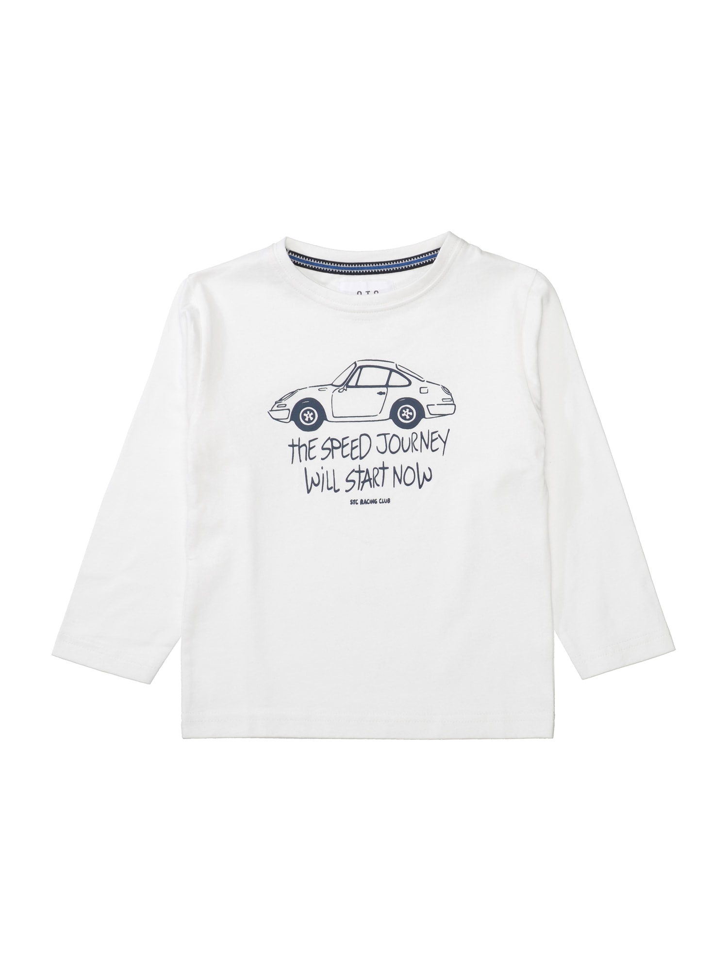 STACCATO Tricou  bleumarin / alb