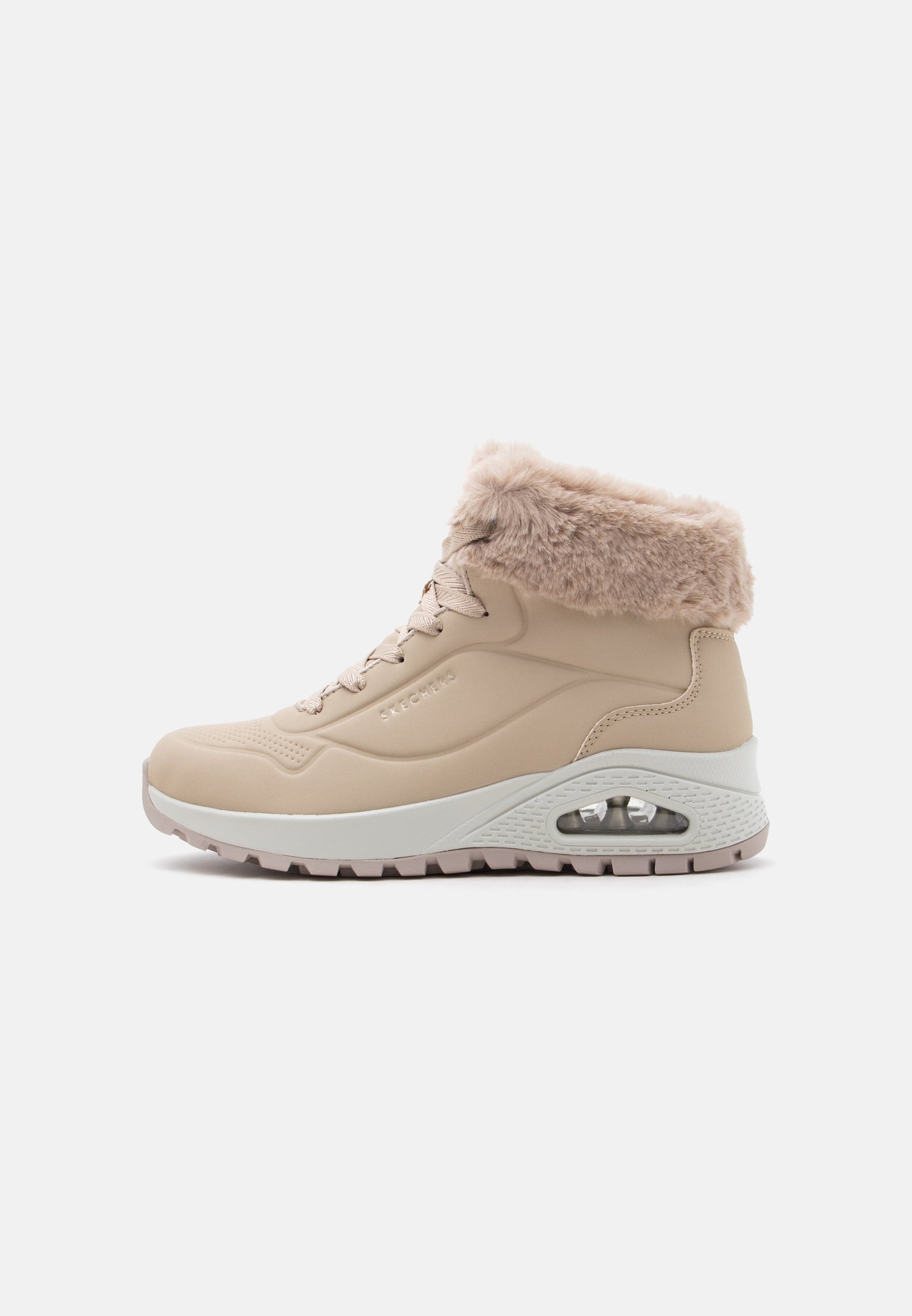 SKECHERS Ghete cu șireturi UNO RUGGED gri taupe