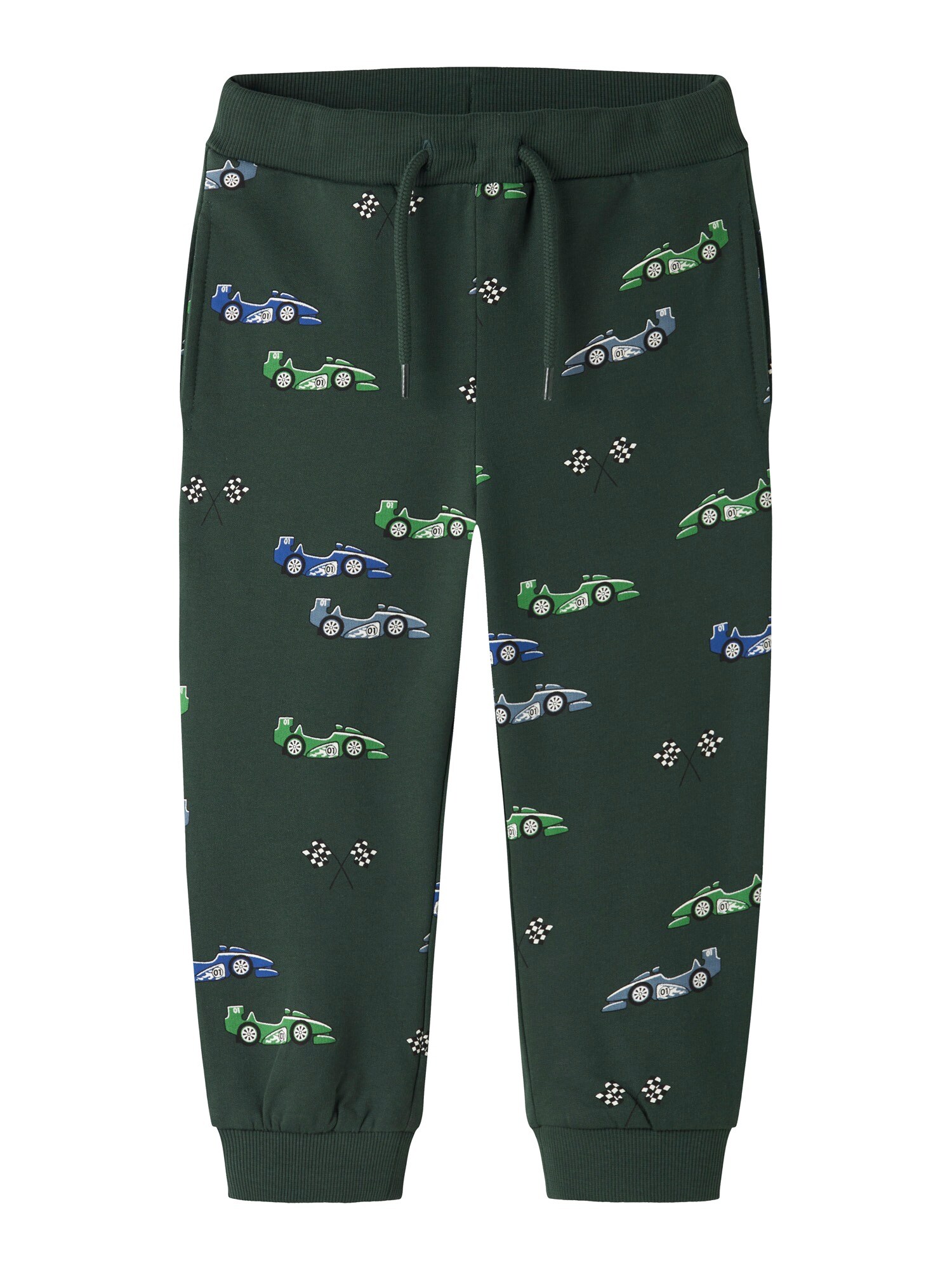 NAME IT Pantaloni NMMNARIS albastru / verde / verde închis / alb