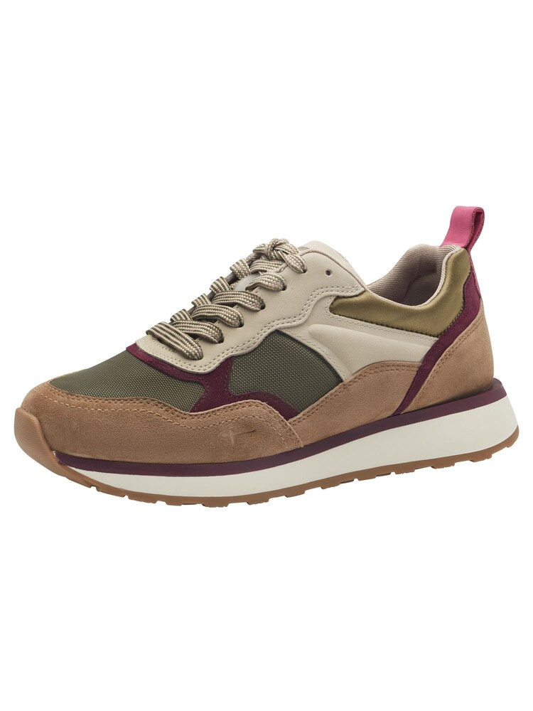 Tamaris Sneaker low Damen Größe 36 beige / braun / dunkelbraun / oliv